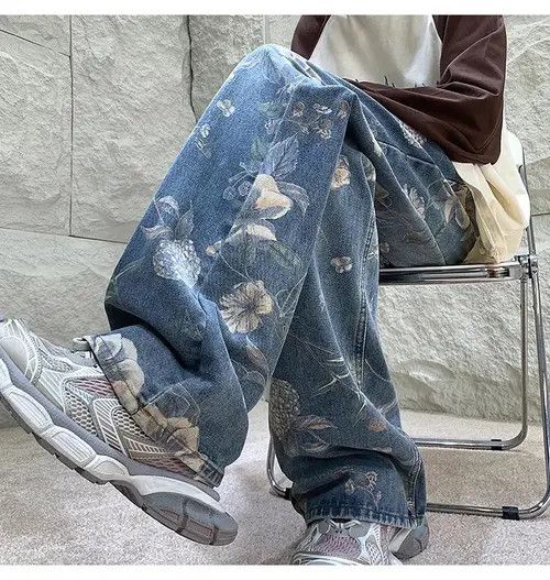 VIBE Floral Denim Pant Size US 29 - 1 Thumbnail