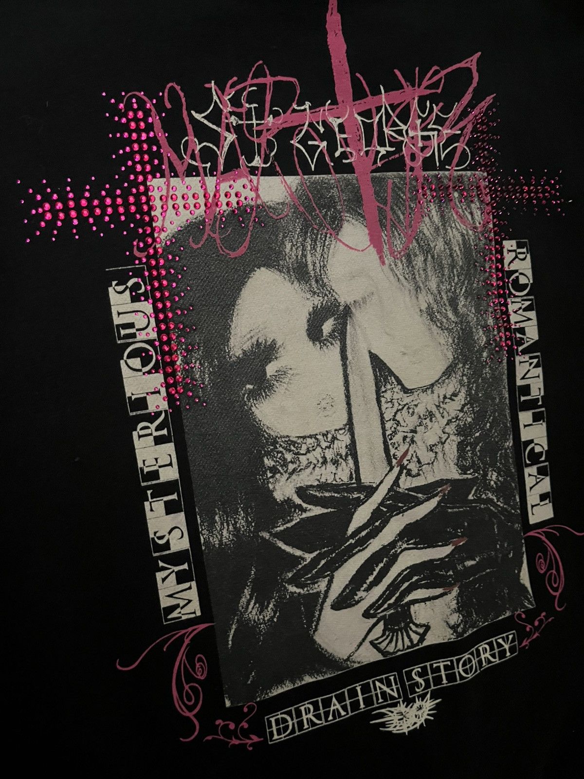 Drain Gang × Sad Boys 1of1Bladee Martyr Tour Rhinestone Crewneck (UPSIDE DOWN TAG) Size US M / EU 48-50 / 2 - 12 Thumbnail