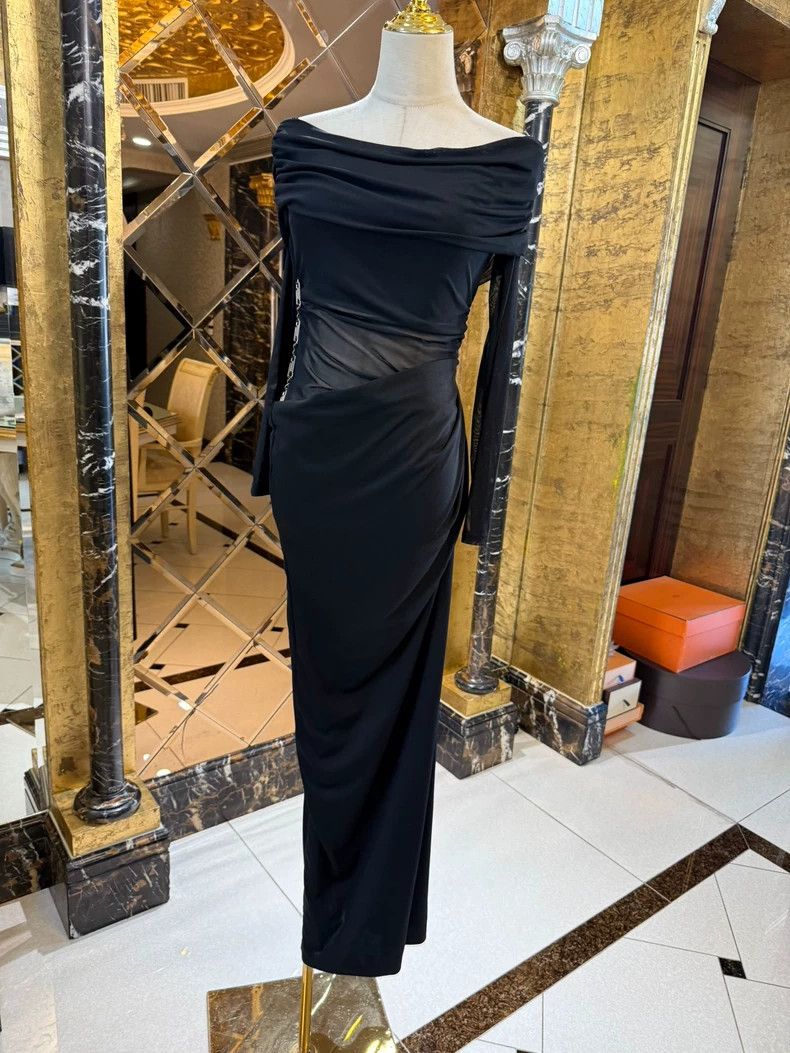 Versace Versace One-shoulder mesh patchwork dress Size M / US 6-8 / IT 42-44 - 5 Thumbnail