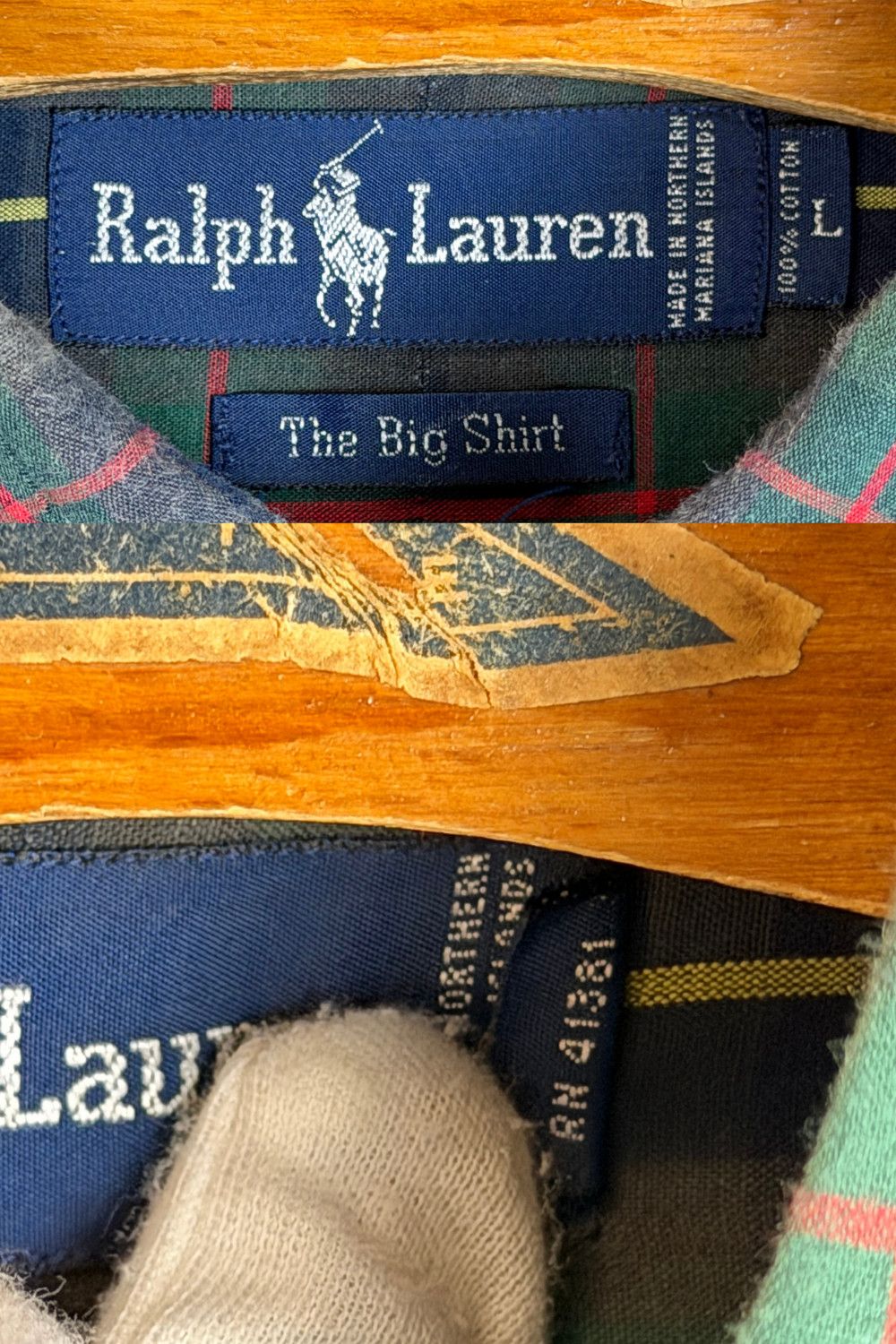 Polo Ralph Lauren 1992 Polo Ralph Lauren "The Big Shirt" Size US L / EU 52-54 / 3 - 5 Thumbnail