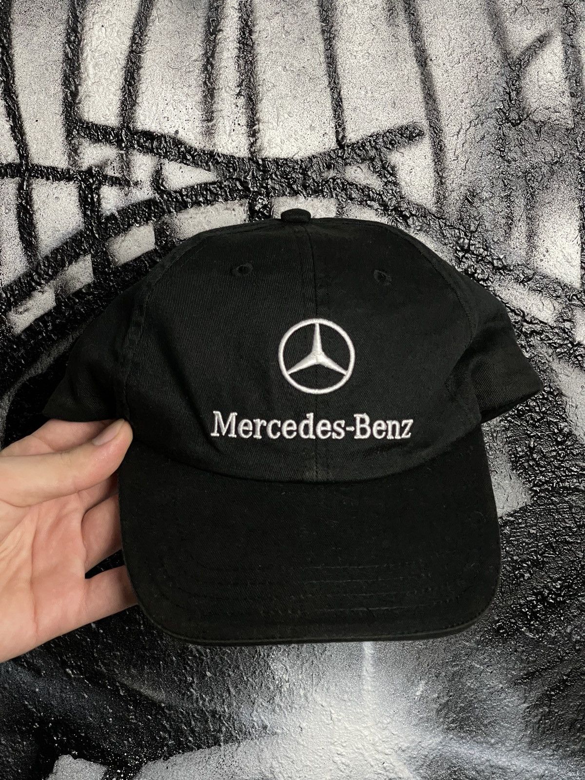 Mercedes-Benz Mercedes-Benz Embroidered Logo Black Racing Cap Hat Size ONE SIZE - 5 Thumbnail