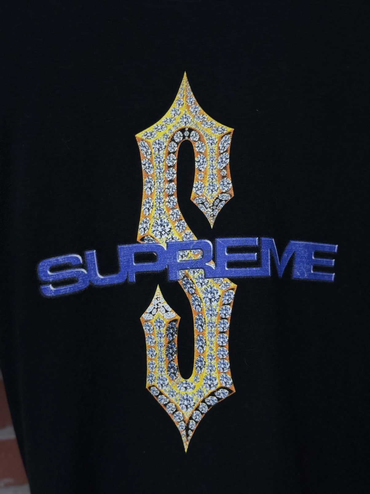 Supreme Supreme Black Tee Shirt Size Large Pre Owned 🧼 Size US L / EU 52-54 / 3 - 4 Thumbnail