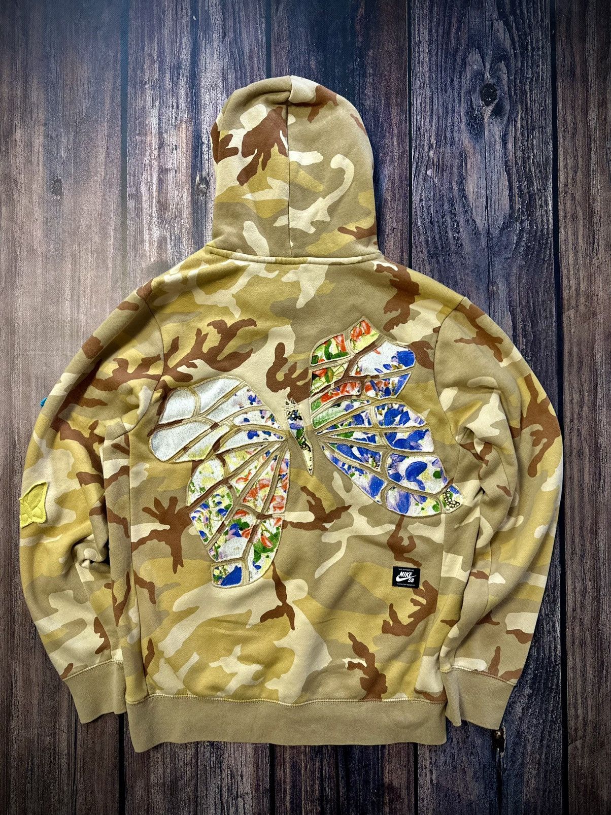 Nike Nike Custom Hoodie Vintage 90s Y2K Reworked Size US S / EU 44-46 / 1 - 5 Thumbnail