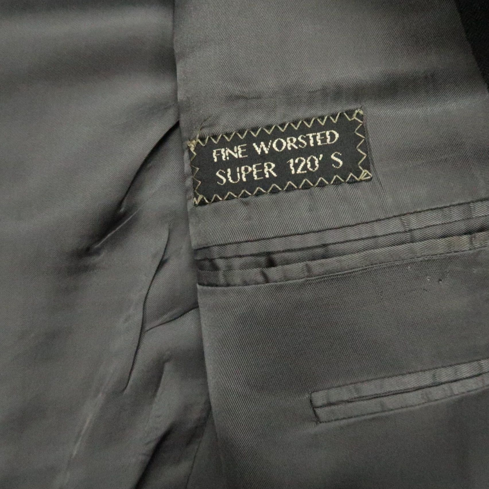 Ermenegildo Zegna Ermenegildo Zegna Blazer 42L Mens Gray Worsted Super 120s Wool Suit Jacket Size 42R - 4 Thumbnail