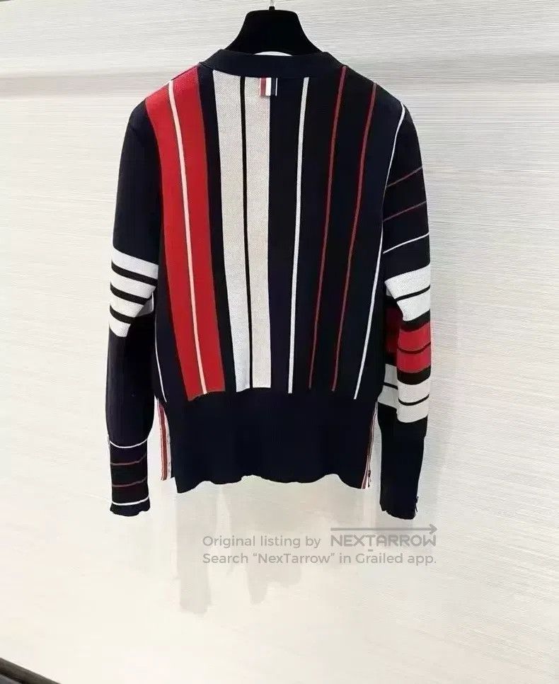 Thom Browne Thom Browne Contrasting vertical striped irregular woolen Size US S / EU 44-46 / 1 - 2 Thumbnail