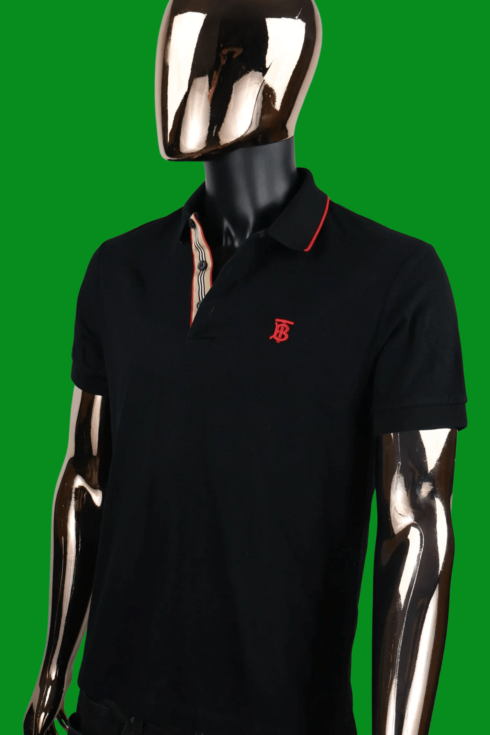 Burberry Pre-Owned Burberry TB Monogram Collar Polo Shirt SS22 Size US M / EU 48-50 / 2 - 6 Thumbnail