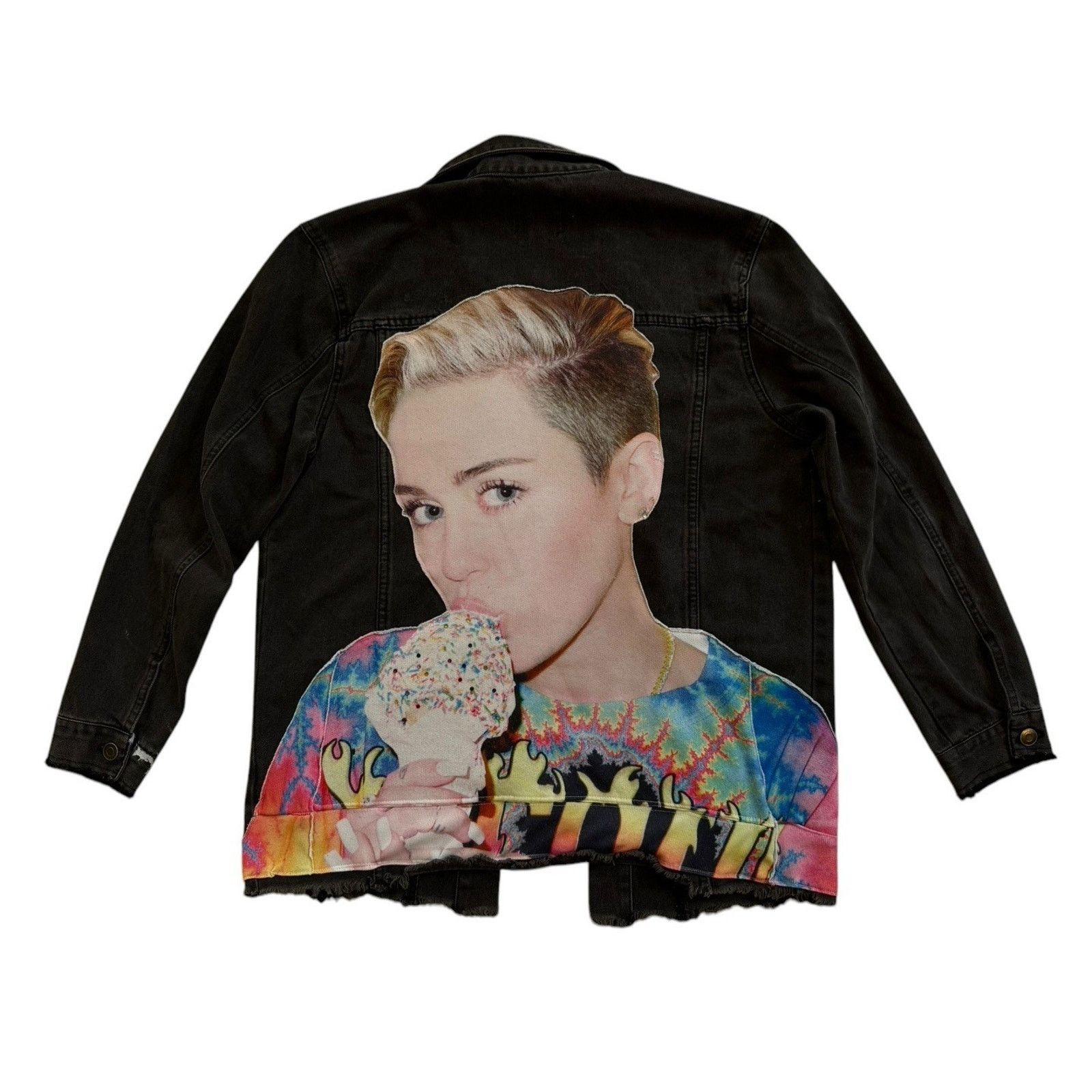 Other MILEY CYRUS Bangerz Upcycled Retro Distressed Denim Jacket M Size M / US 6-8 / IT 42-44 - 8 Thumbnail