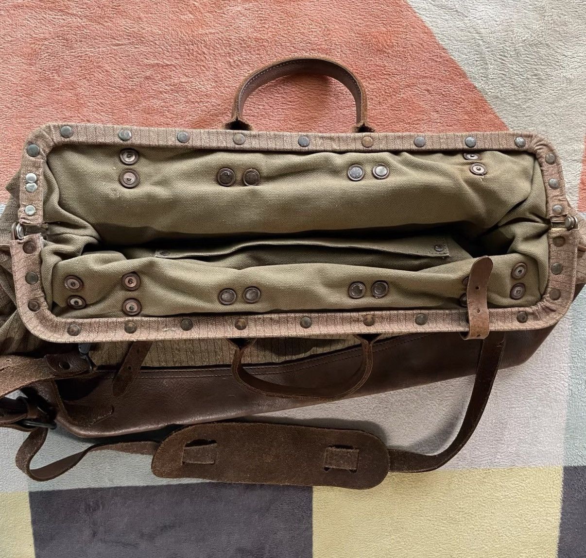 RRL Ralph Lauren RRL Ralph Lauren Double RL Doctor Bag Travel Bag K22 Size ONE SIZE - 5 Thumbnail