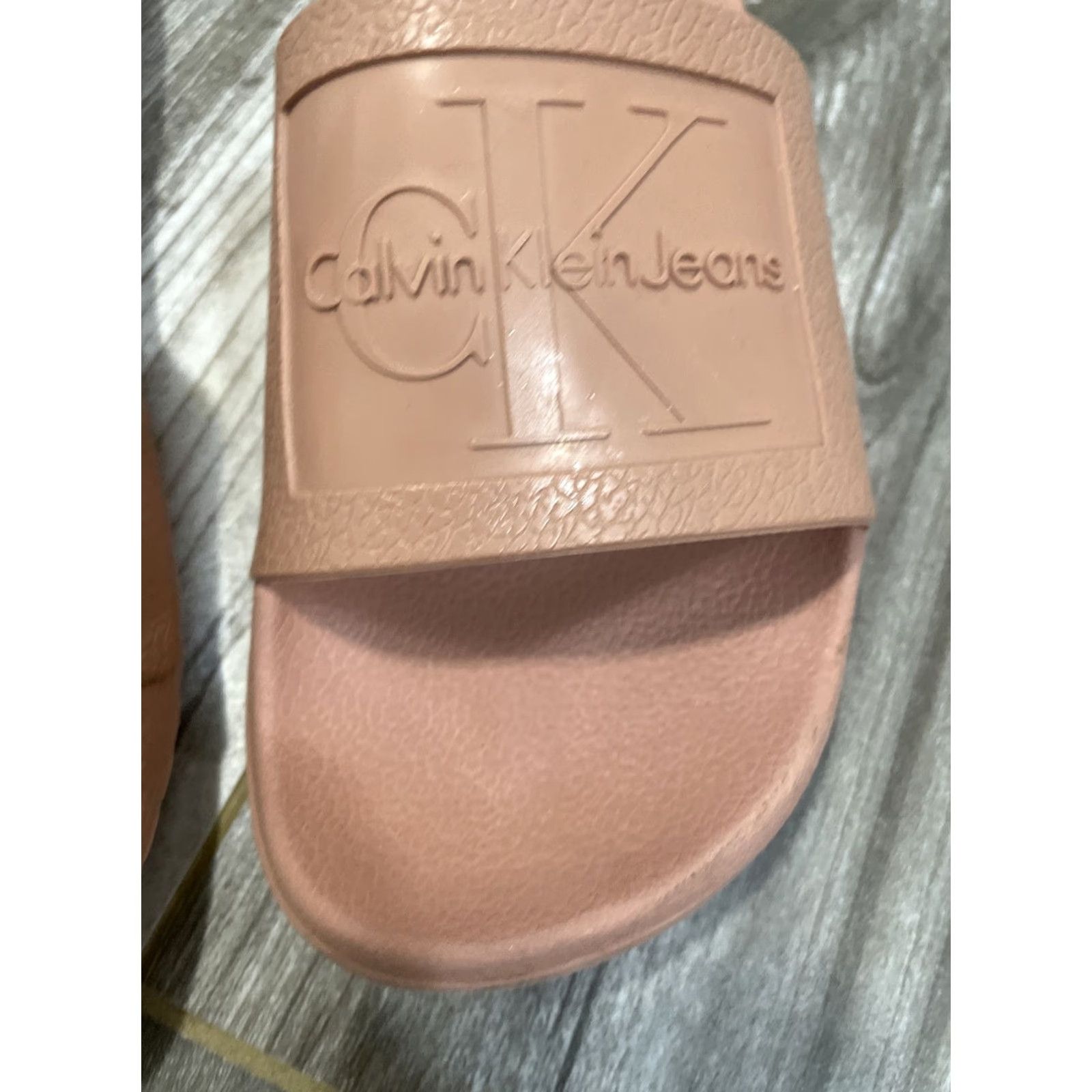 Calvin Klein Calvin Klein Jeans Pink Jelly Sandals Christie Pool Slides Sandal Women US 7 Pink Waterproof Flat Slip On Christie Size 30" / US 8 / IT 44 - 4 Thumbnail