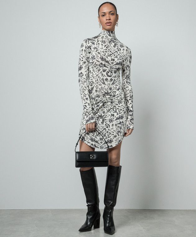Off-White o1y1225 Mini Dress in White/Black Size M / US 6-8 / IT 42-44 - 5 Thumbnail