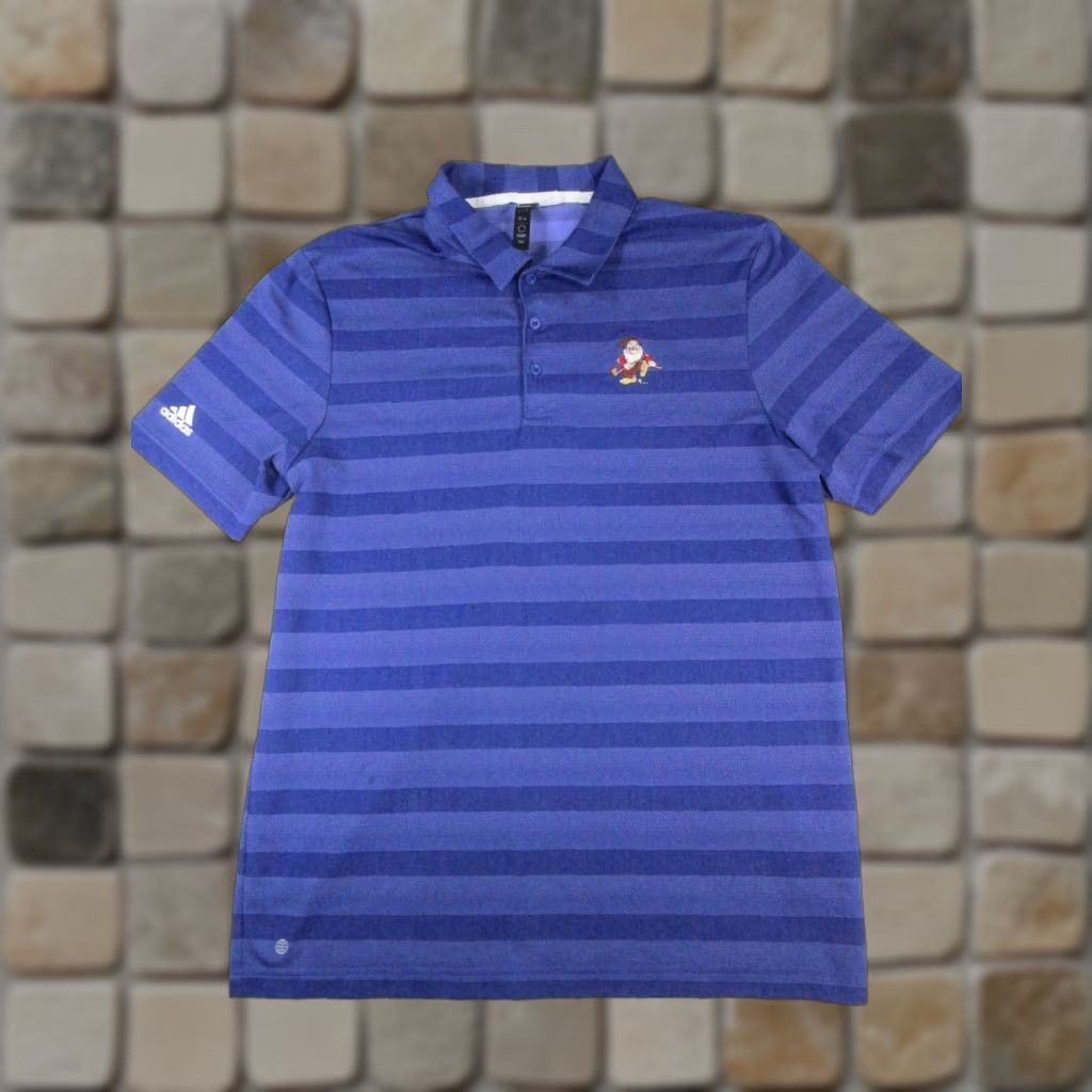 Adidas Adidas Polo Shirt Mens Large Blue Golf Logo Shirt Polo Adidas Golf Mens L Blue Logo Size US L / EU 52-54 / 3 - 1 Thumbnail