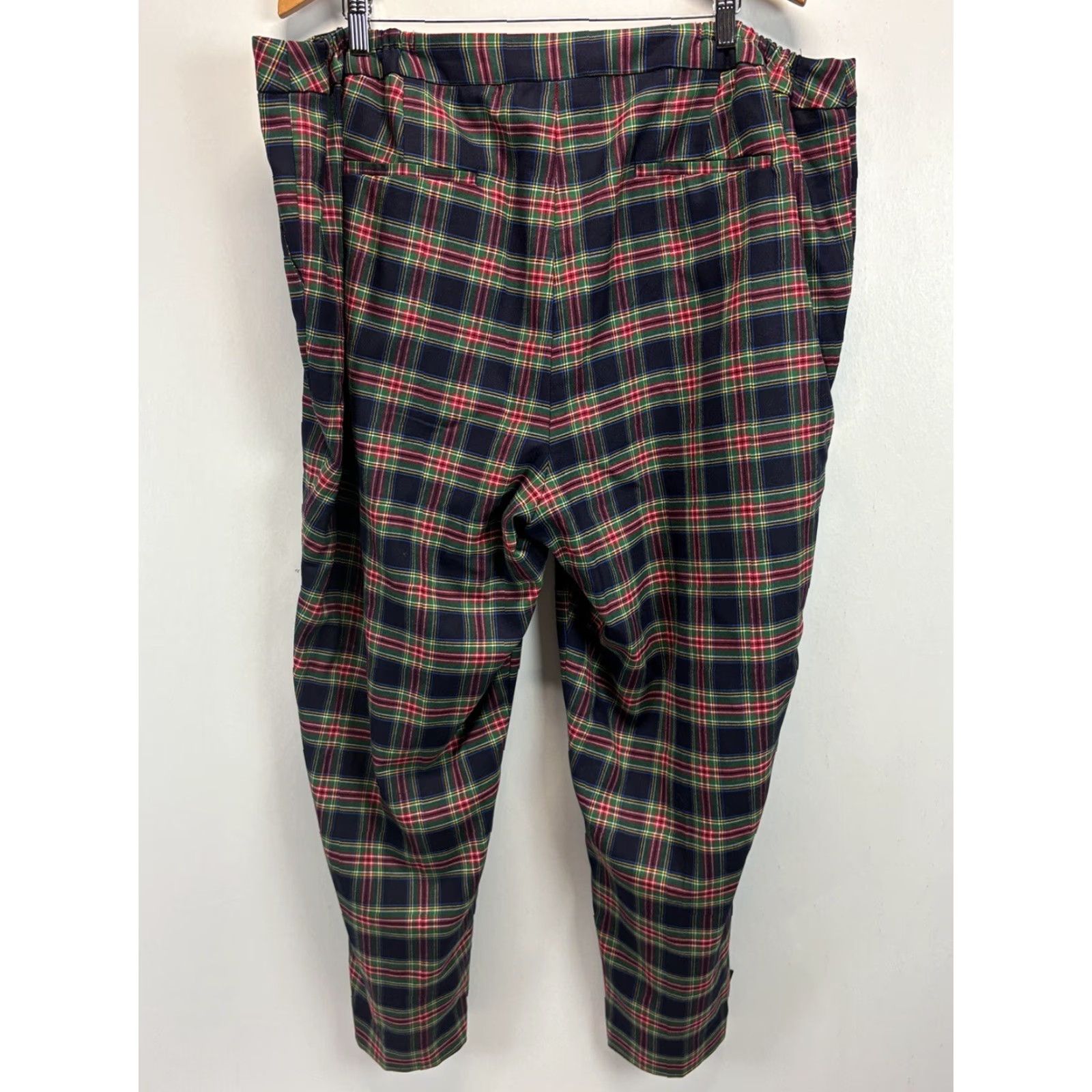 Talbots NEW! Talbots Plaid Wool Blend Dress Pants 24W Plus Tartan Career Classic Size 42" / US 20 - 3 Thumbnail