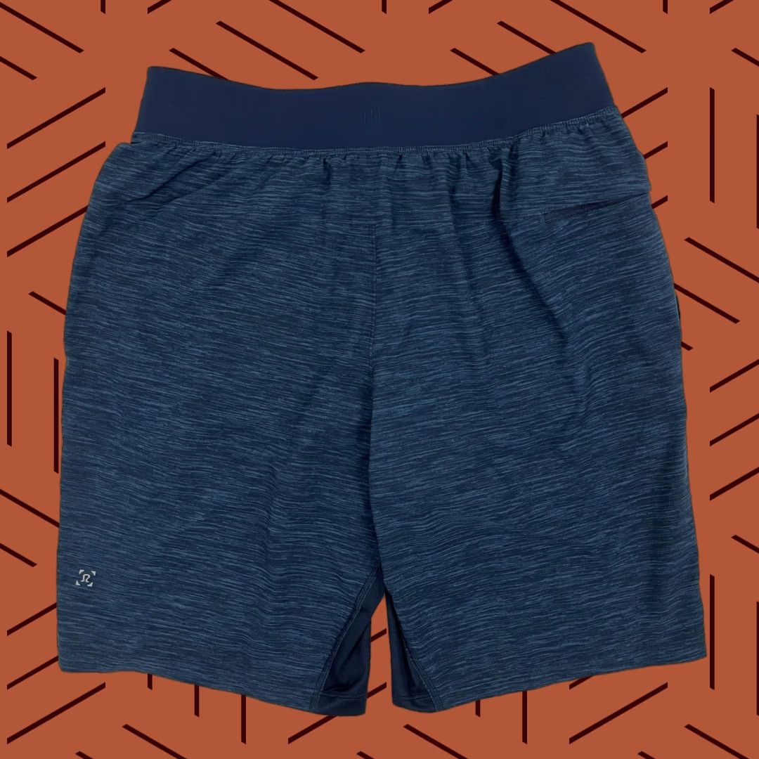 Lululemon Lululemon T.H.E Shorts Men Medium x 9" Lined Heather Blue Active Running Workout Size US 31 - 1 Thumbnail