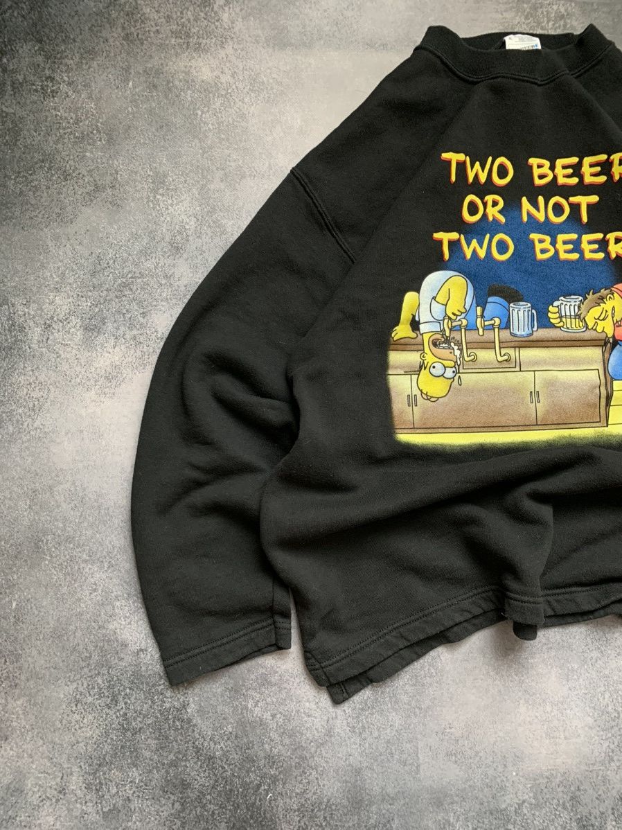 The Simpsons × Vintage Vintage sweatshirt the Simpson “two beer or not two beer” Size US XL / EU 56 / 4 - 2 Thumbnail