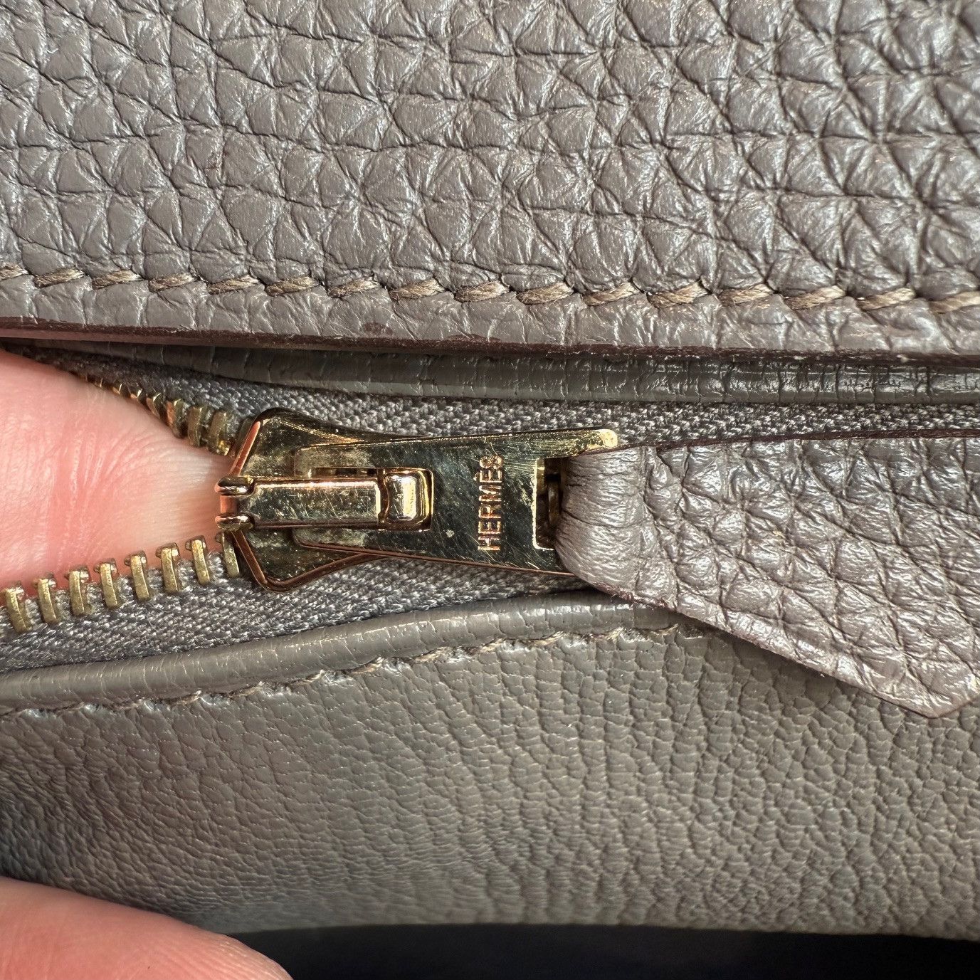Hermes Hermès 2011 Gris Etain Togo Birkin 35 Bag Size ONE SIZE - 9 Thumbnail
