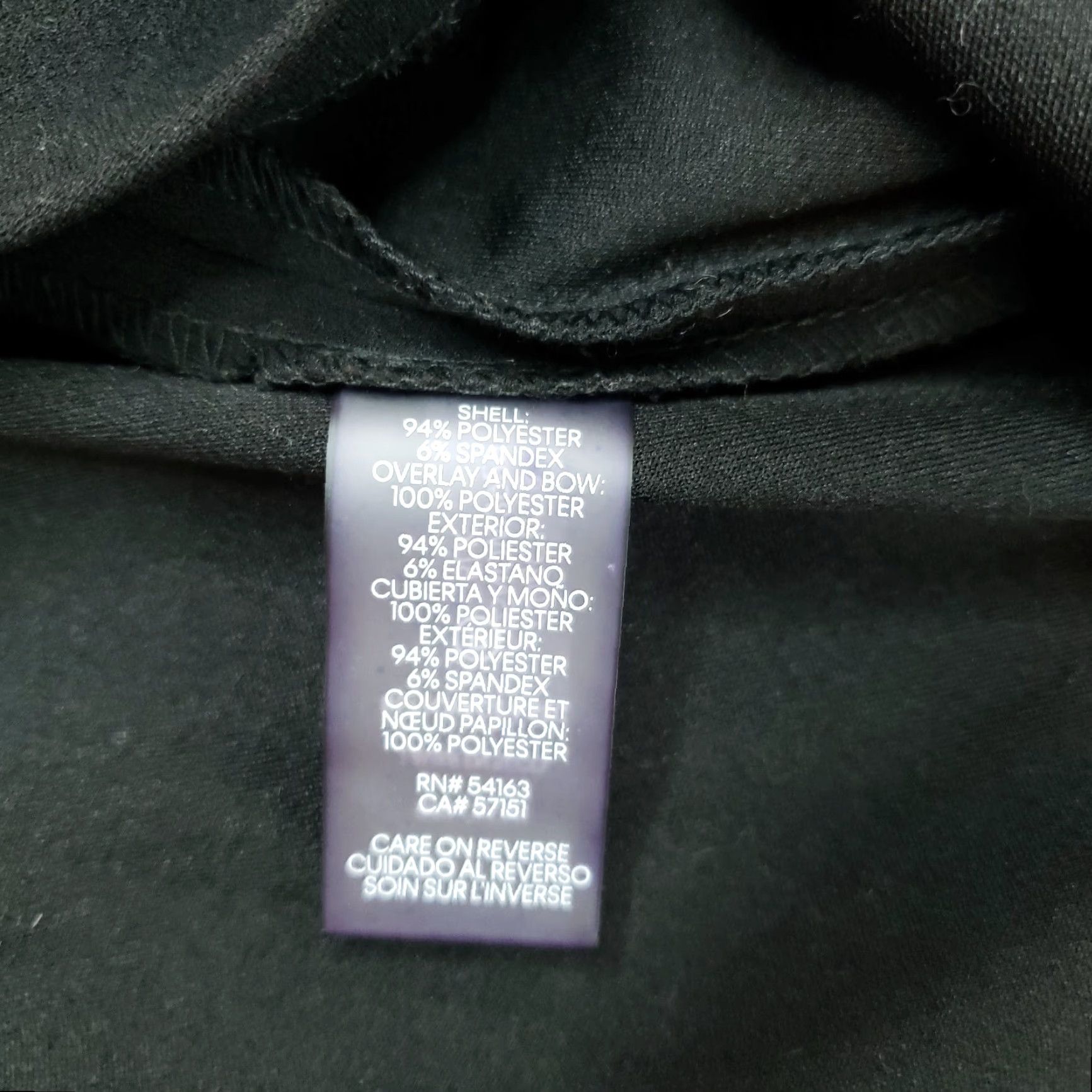 Calvin Klein Calvin Klein Dress Womens Size 10 Black Mock Neck Midi Layered Stretch Bow Formal, Party/Cocktail, Wedding Women XS? Size L / US 10 / IT 46 - 6 Thumbnail