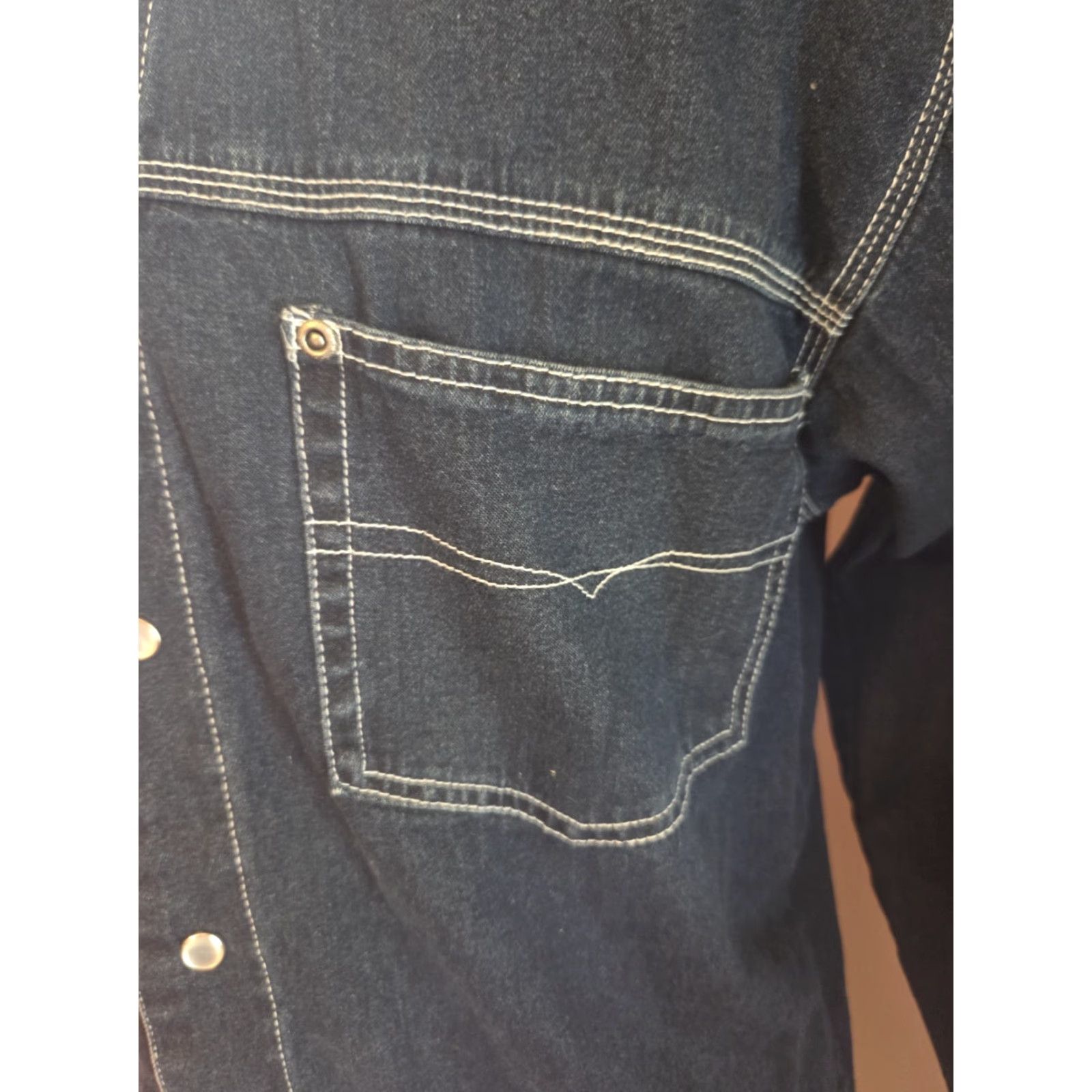 Route 66 VINTAGE Route 66 Mens Shirt Denim Size M Western Workwear Pearl Snap Pockets Size US M / EU 48-50 / 2 - 4 Thumbnail