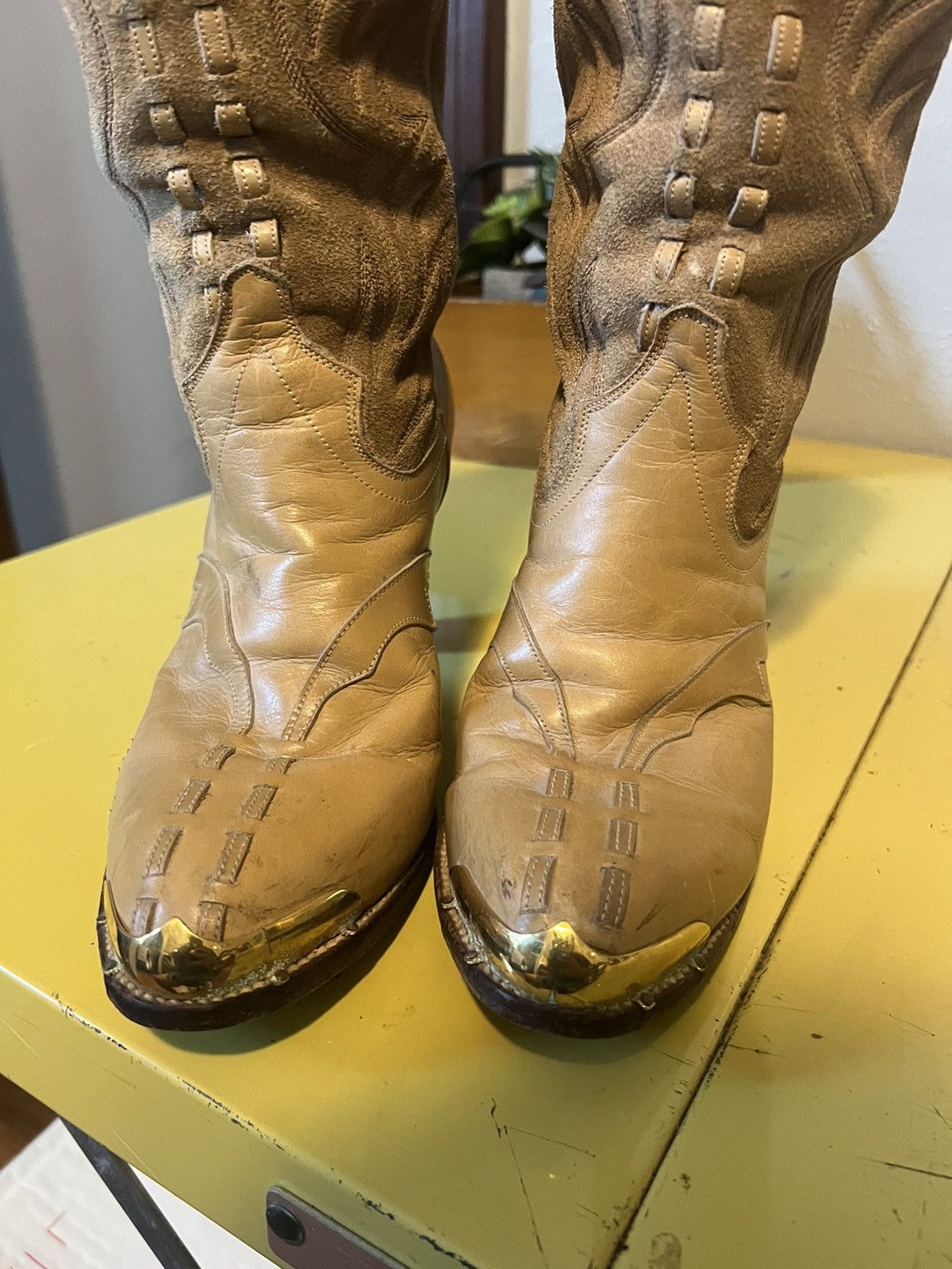Dan Post × Vintage Dan Post Cowboy Boots Sz 7 M Size US 7 / IT 37 - 3 Thumbnail