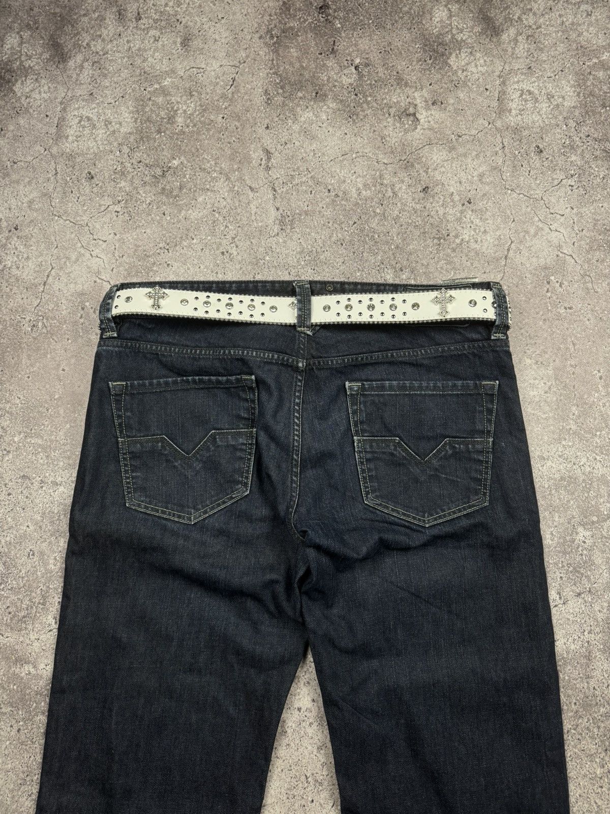 Japanese Brand 00’s NUMBER NINE STYLE CRYSTAL CROSS RARE Y2K BELT VINTAGE Size ONE SIZE - 5 Thumbnail