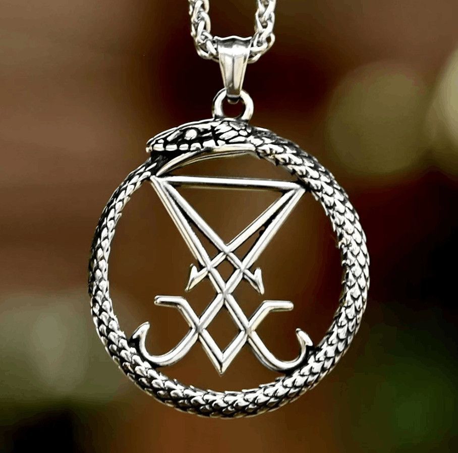 Goth Money × Japanese Brand Lucifer Symbol Steel Pendant + Chain goth satanic punk y2k Size ONE SIZE - 1 Thumbnail