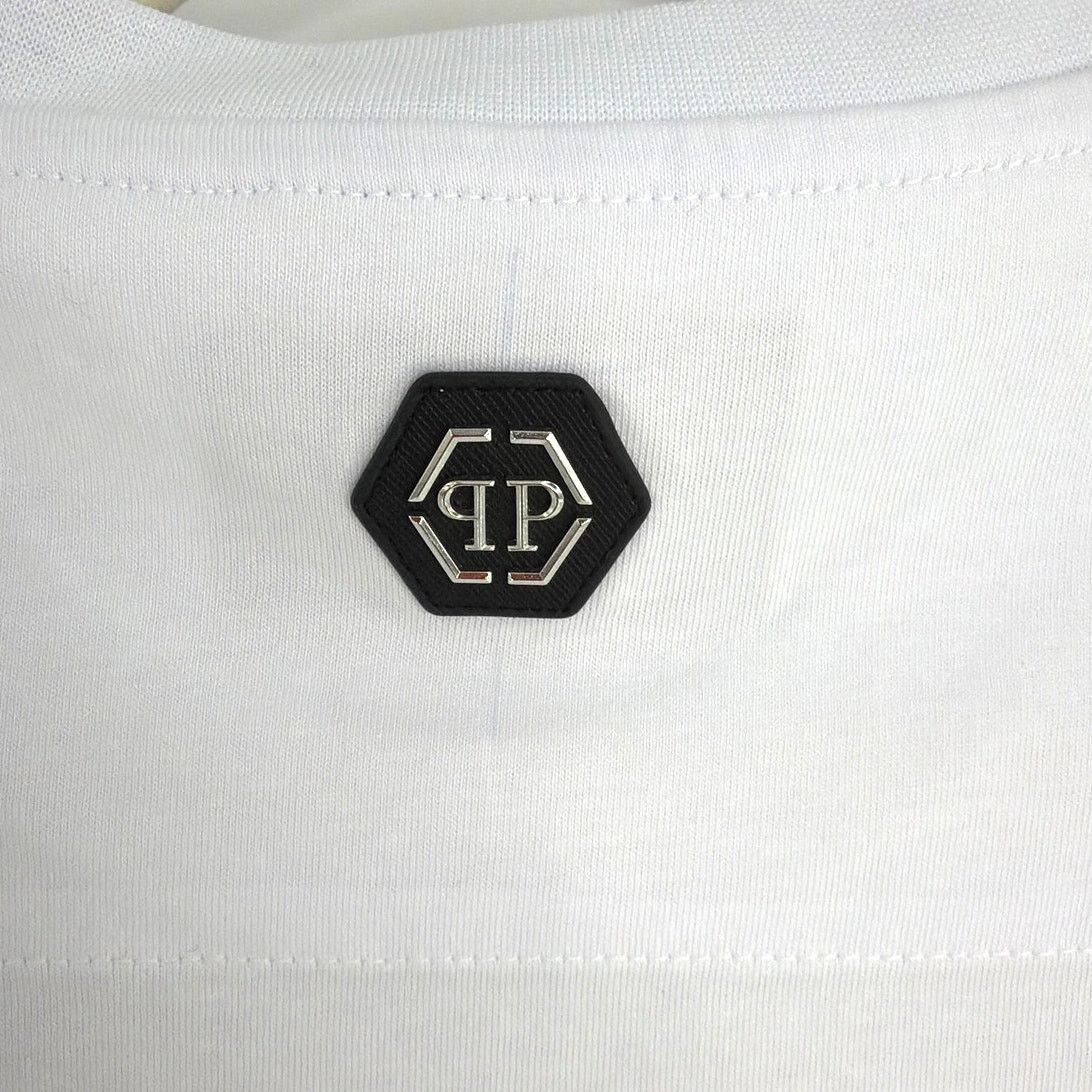 Philipp Plein Philipp Plein Strass Signature Round Neck T-Shirt Size XL Size US XL / EU 56 / 4 - 9 Thumbnail