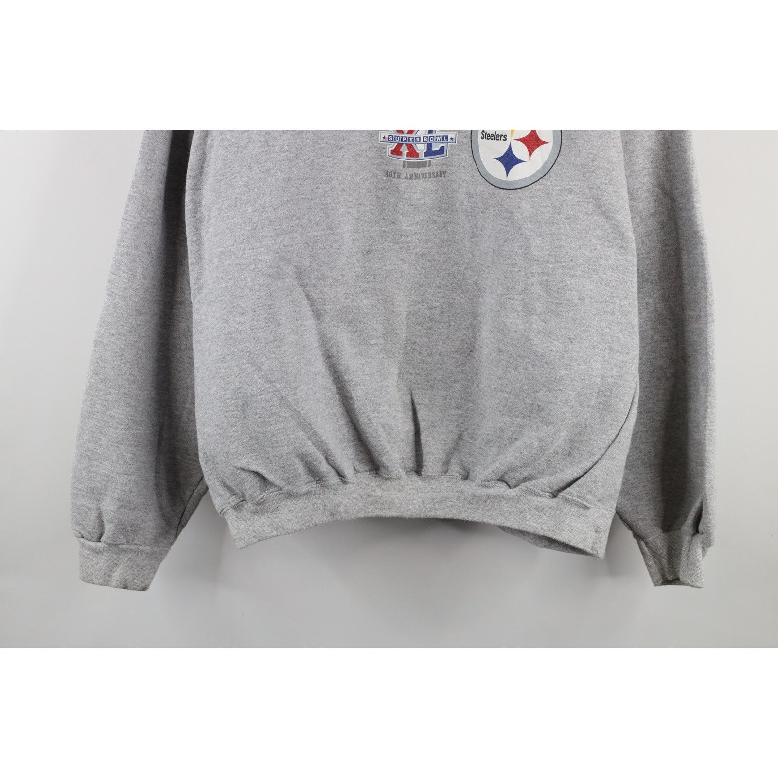 Reebok Vintage Reebok Super Bowl XL Pittsburgh Steelers Sweatshirt Size US XL / EU 56 / 4 - 3 Thumbnail