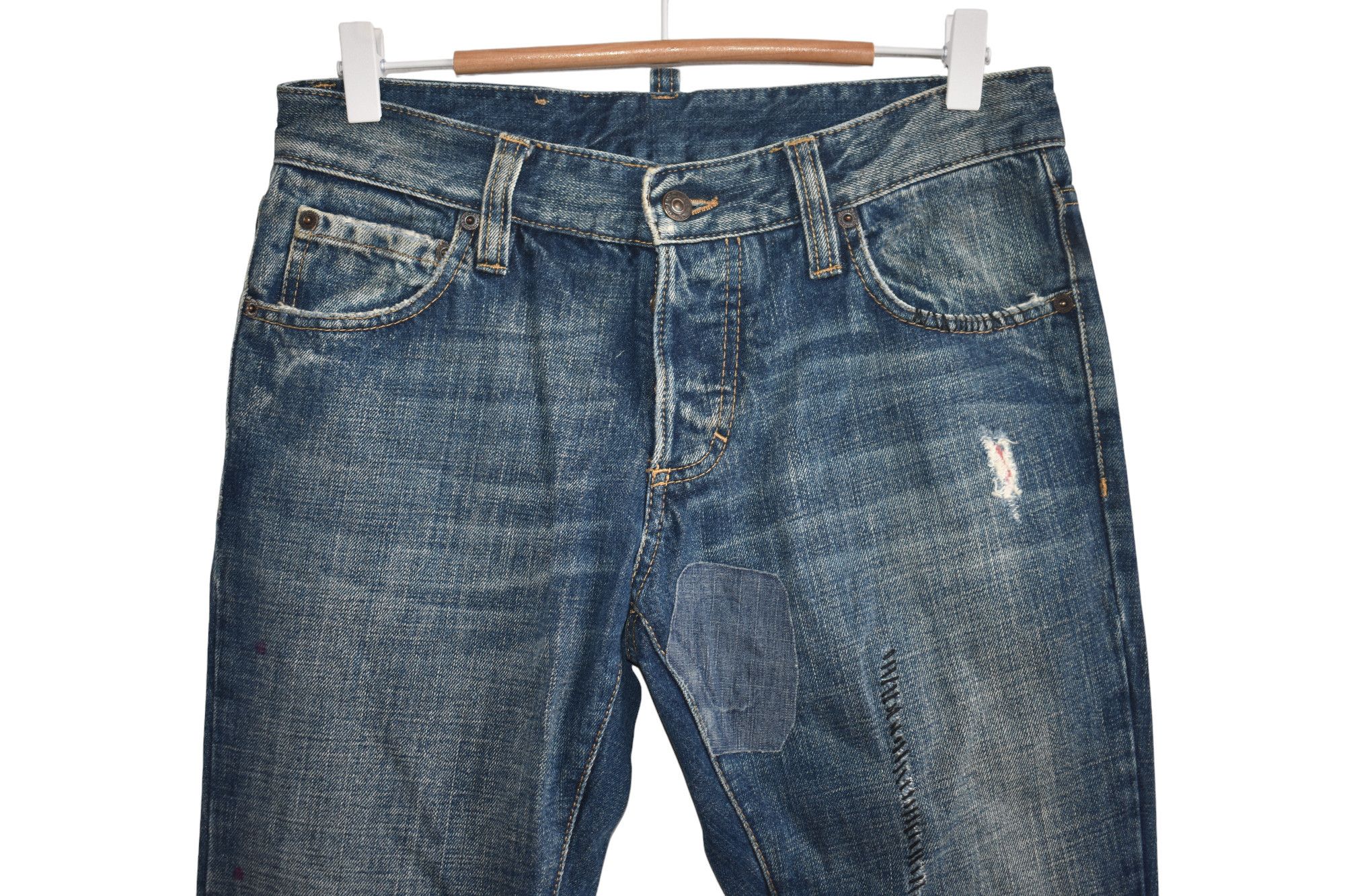 Dsquared2 × Vintage Dsquared2 Flared Denim Distress Fashion W30 Size US 32 / EU 48 - 3 Thumbnail