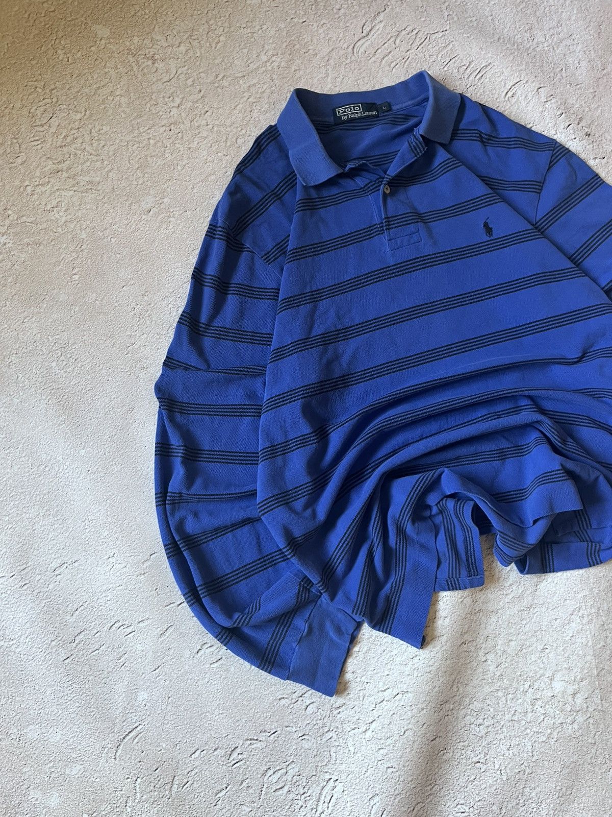 Polo Ralph Lauren Polo Ralph Lauren Vintage Y2K Striped Rugby Polo 00s Size US L / EU 52-54 / 3 - 4 Thumbnail