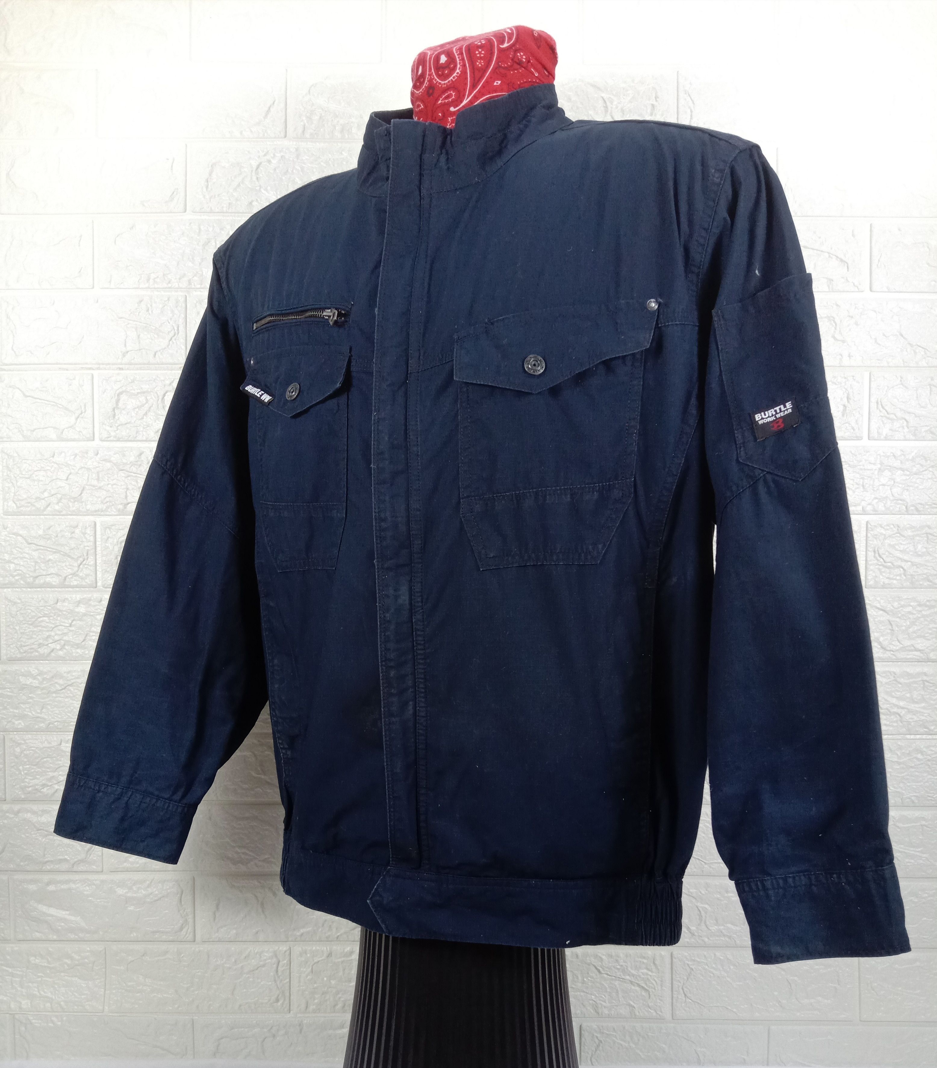 Japanese Brand Vintage Burtle Air Craft Workwear Jacket Size US L / EU 52-54 / 3 - 3 Thumbnail