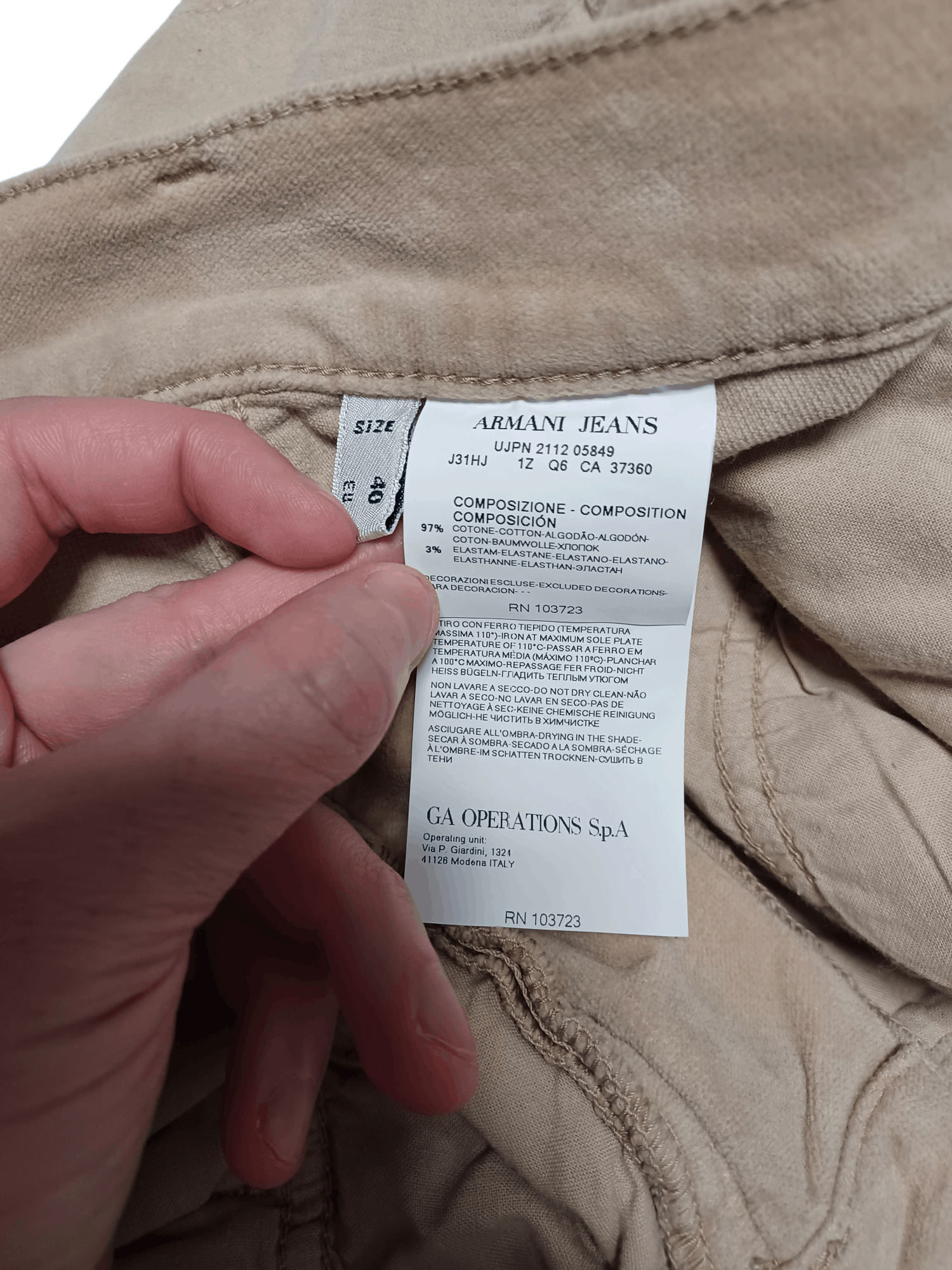 Armani 1981 2011 ARMANI LIMITED EDITION SOFT PANTS Size US 40 / EU 56 - 7 Thumbnail