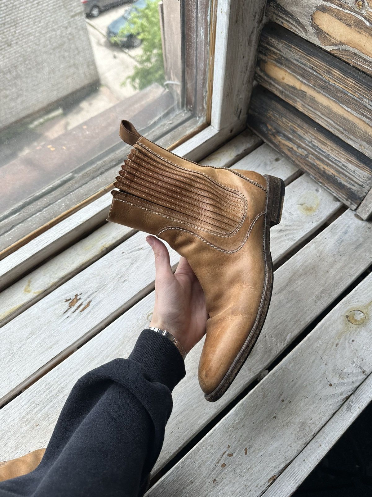 Bally LUXURY 🚨 BALLY VNTG BOOTS MEN BROWN COWBOY SHELSEY RARE Size US 7 / EU 40 - 9 Thumbnail