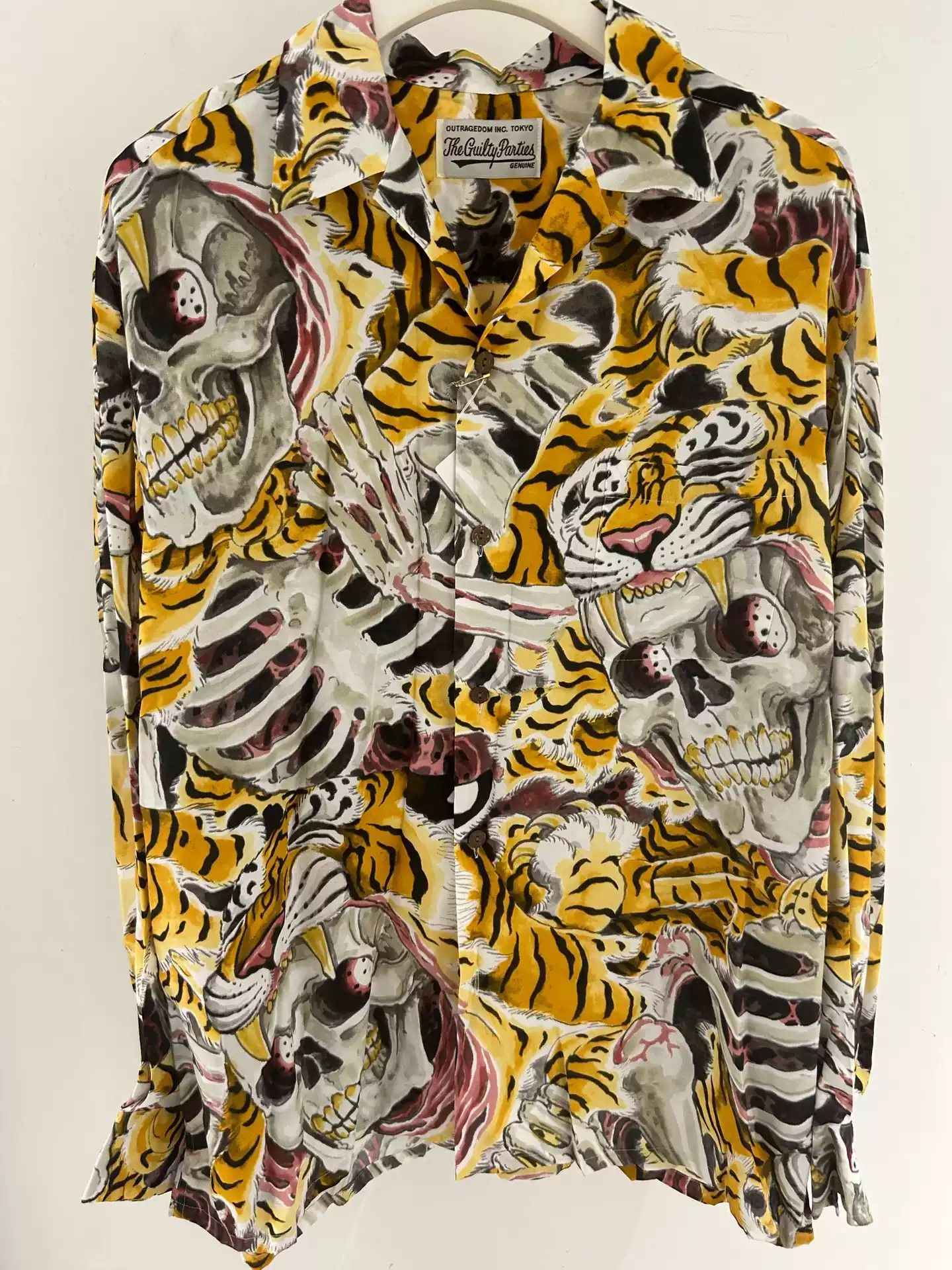 image of Wacko Maria X Tim Lehi Hawaiian Long-Sleeved Shirt, Men's (Size XL)