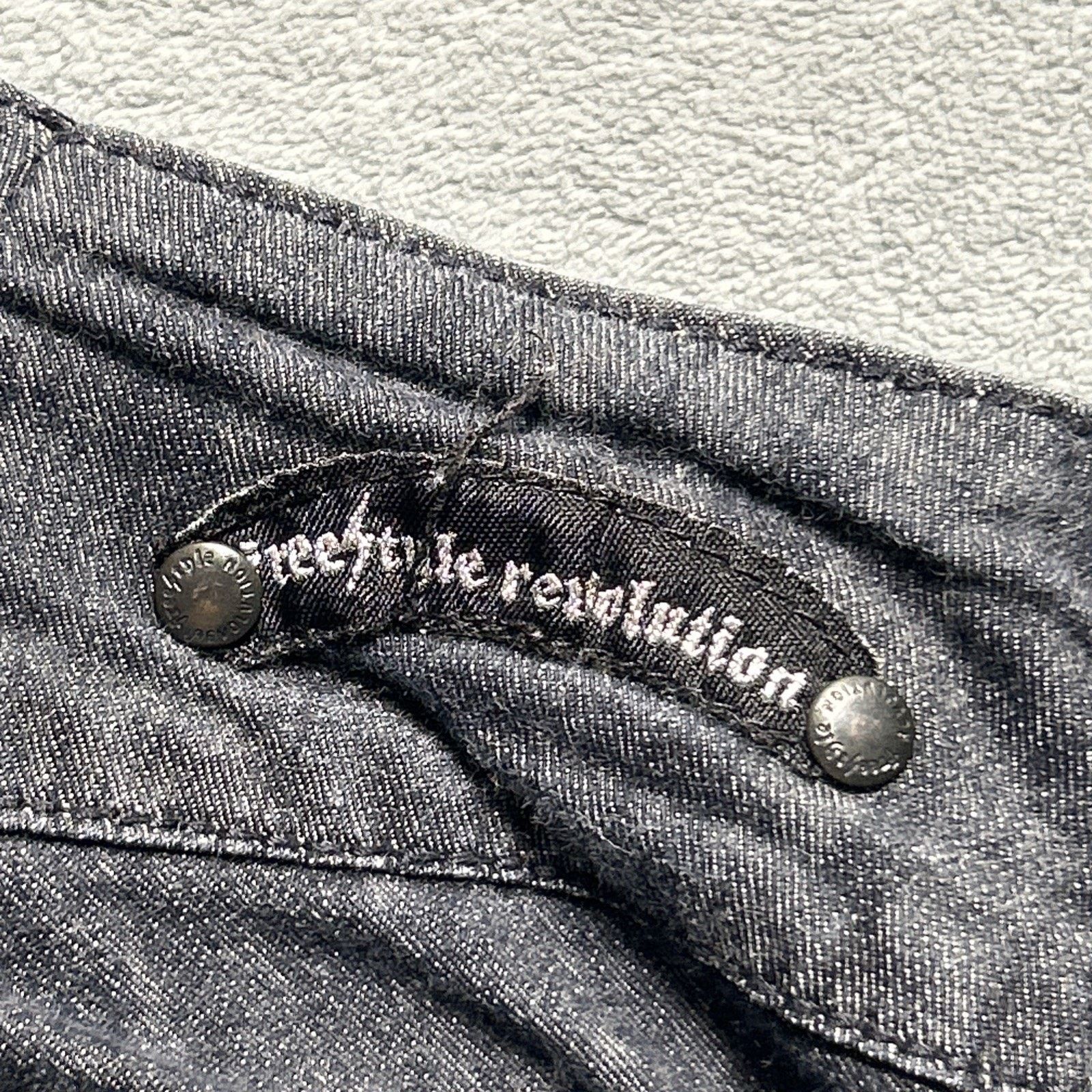 7 For All Mankind Y2k 2000s Tie Closure Beyond Baggy Jeans Womens 18 36x30 Size 36" / US 14 / IT 50 - 5 Thumbnail