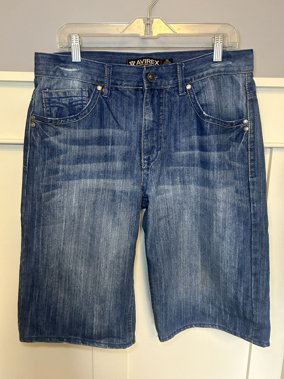 Avirex Vintage Avirex baggy denim shorts Size US 32 / EU 48 - 1 Thumbnail