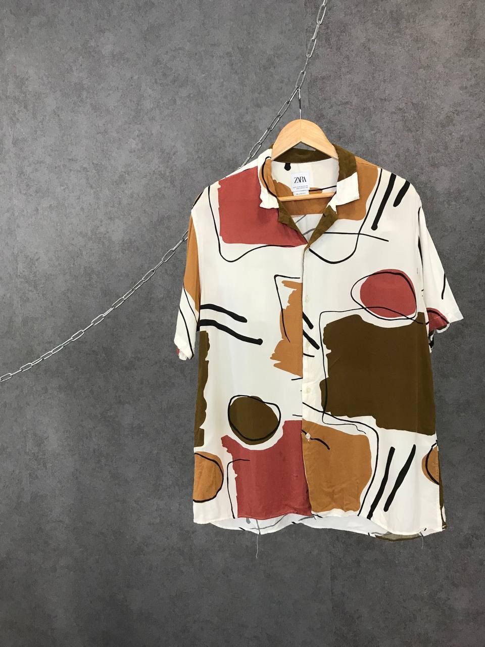 Zara Zara Man art crazy Hawaiian shirt Size US XL / EU 56 / 4 - 1 Thumbnail