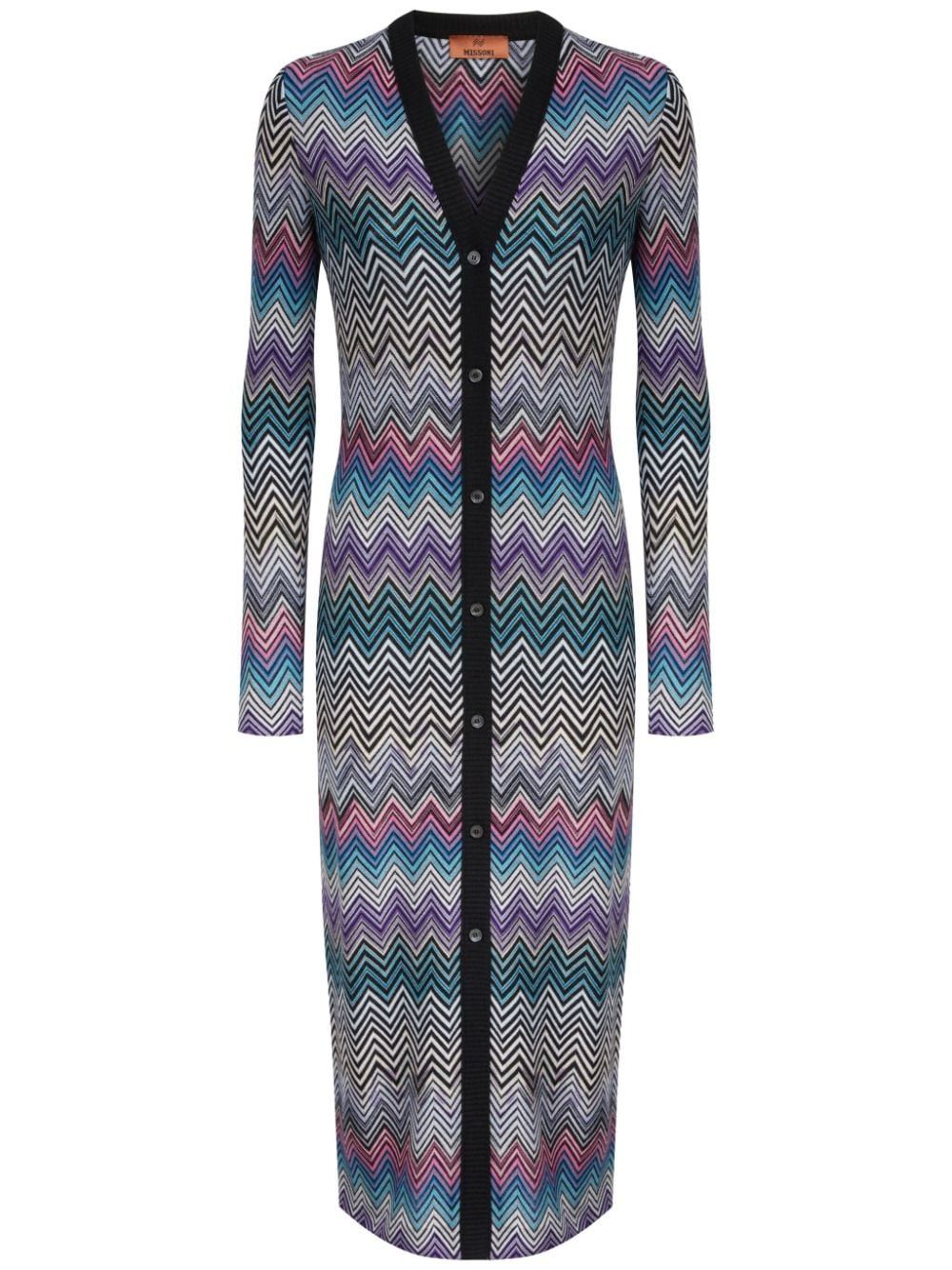 Missoni ZIG ZAG MOTIF WOOL CARDIGAN Size S / US 4 / IT 40 - 1 Thumbnail
