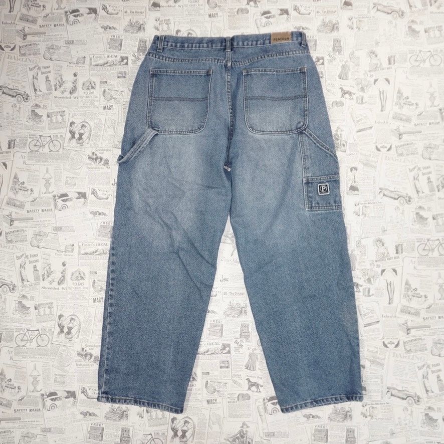 Vintage 36 - Vintage Y2K platoon jeans 2000s denim carpenter jeans Size US 36 / EU 52 - 1 Thumbnail