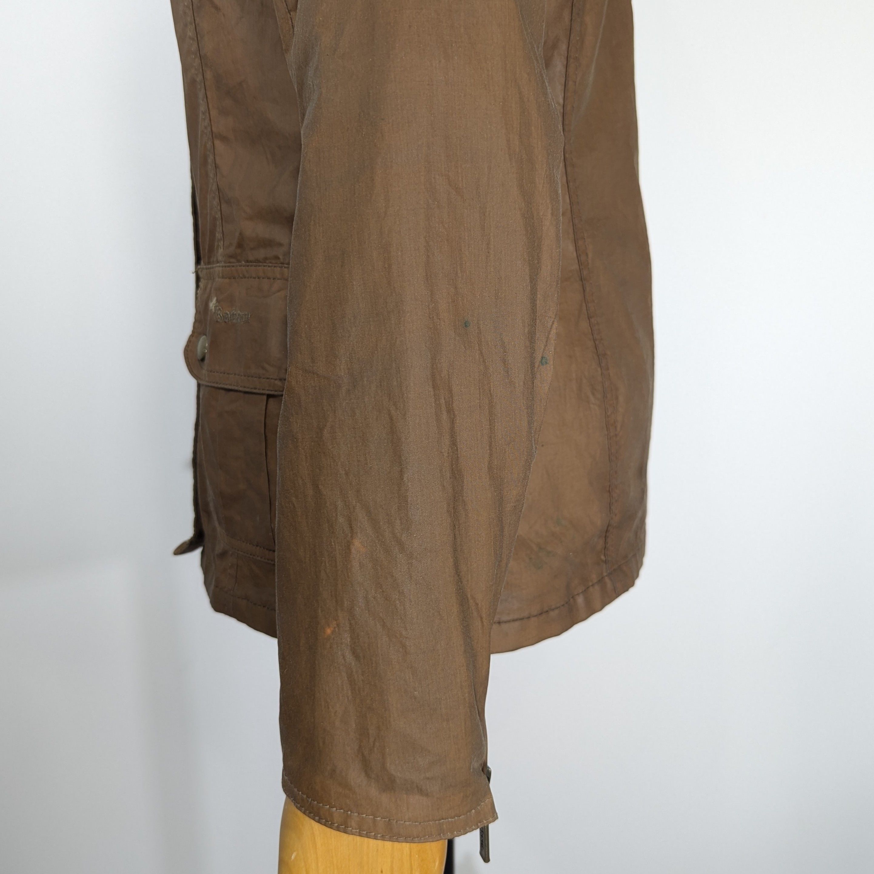 Barbour Barbour Emma Waxed Women's Jacket Brown Waxed Cotton Size S / US 4 / IT 40 - 7 Thumbnail