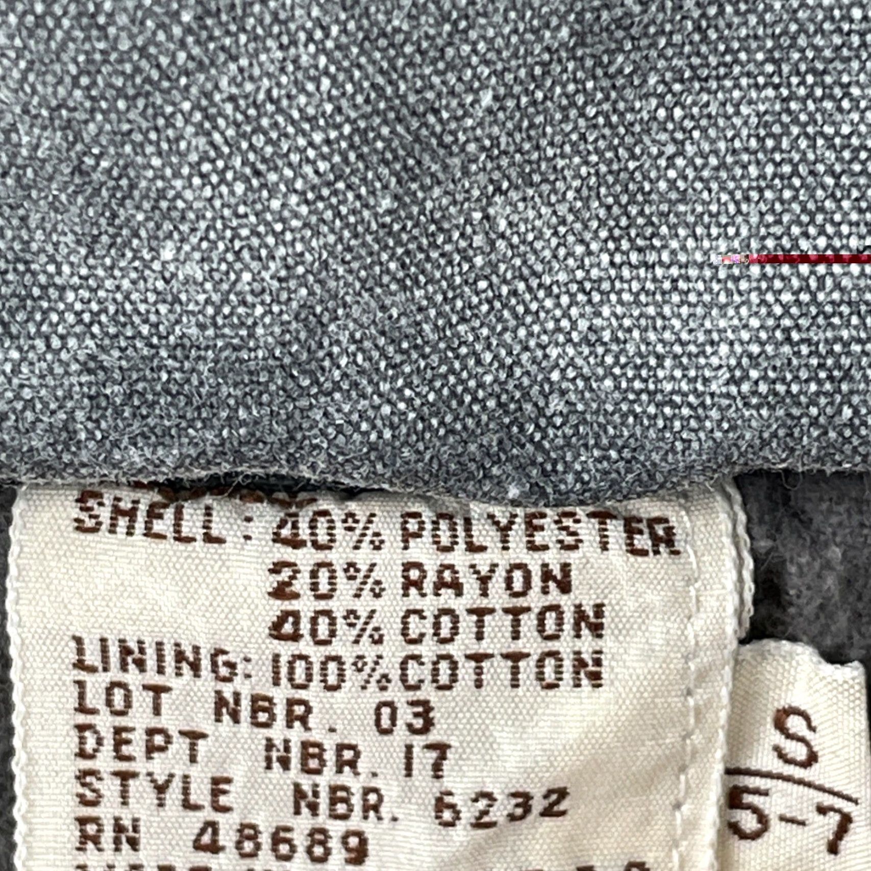 Denime VINTAGE Small Sweater Vest With Hideaway Hood Denim Shell Polyester Lined Gray Vest Mens S Gray 80s 90s Art Rock Outfit Clothing Size US S / EU 44-46 / 1 - 4 Thumbnail