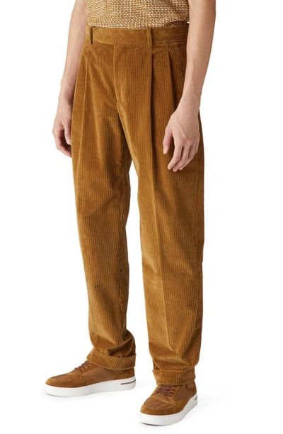 image of Loro Piana O1Loc1C0124 Jasper Two Pince Trousers In Brown, Men's (Size 34)