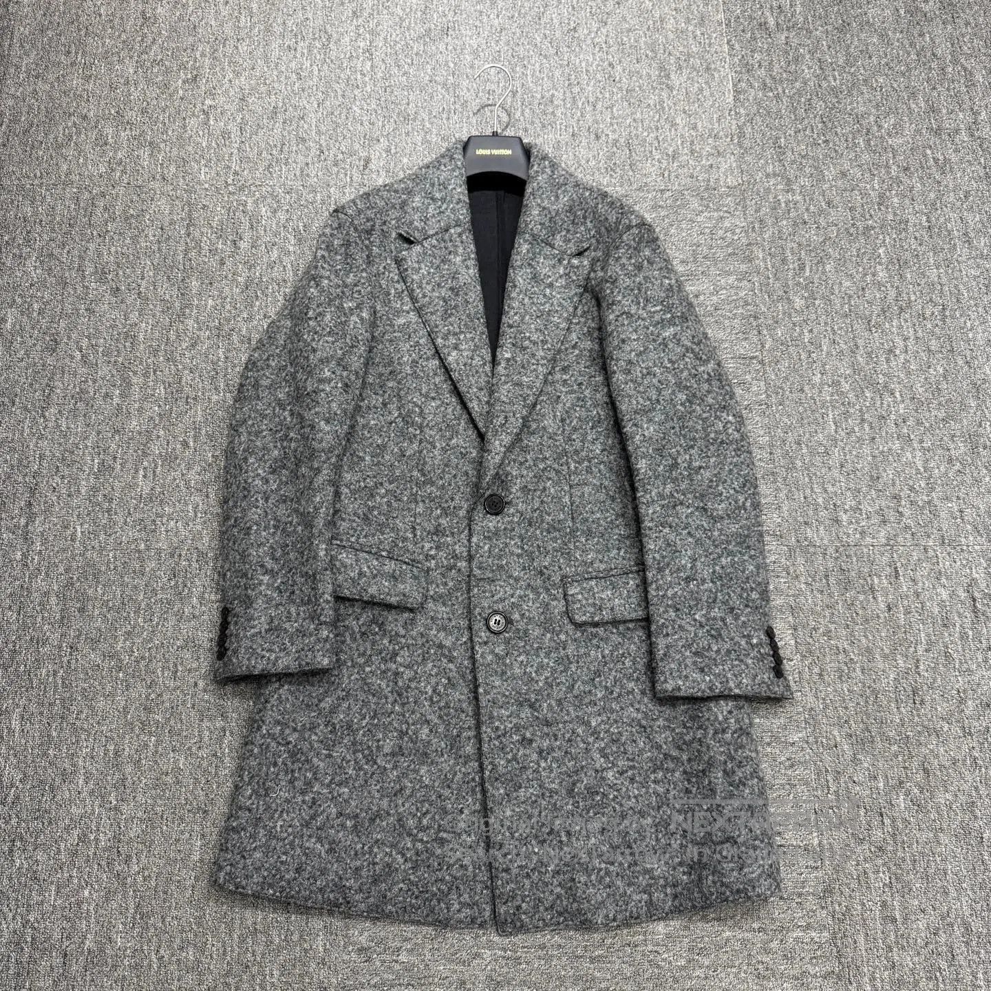 Neil Barrett Gray Wool Blend Long Coat - Size S. Size US S / EU 44-46 / 1 - 1 Thumbnail