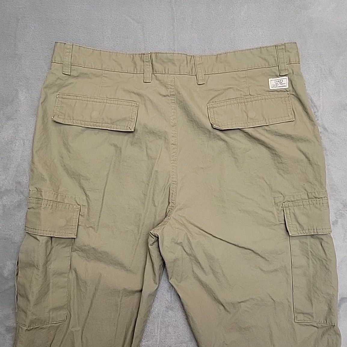 Ralph Lauren VINTAGE Chaps Pants Mens 36x32 Khaki Beige 100% Cotton Cargo Pocket Retro Classic Size US 36 / EU 52 - 6 Thumbnail