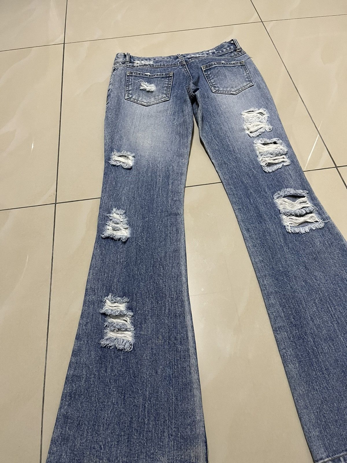 Hysteric Glamour Flare Jeans Jean & Louis distressed low rise bootcut F1 Size US 28 / EU 44 - 12 Thumbnail