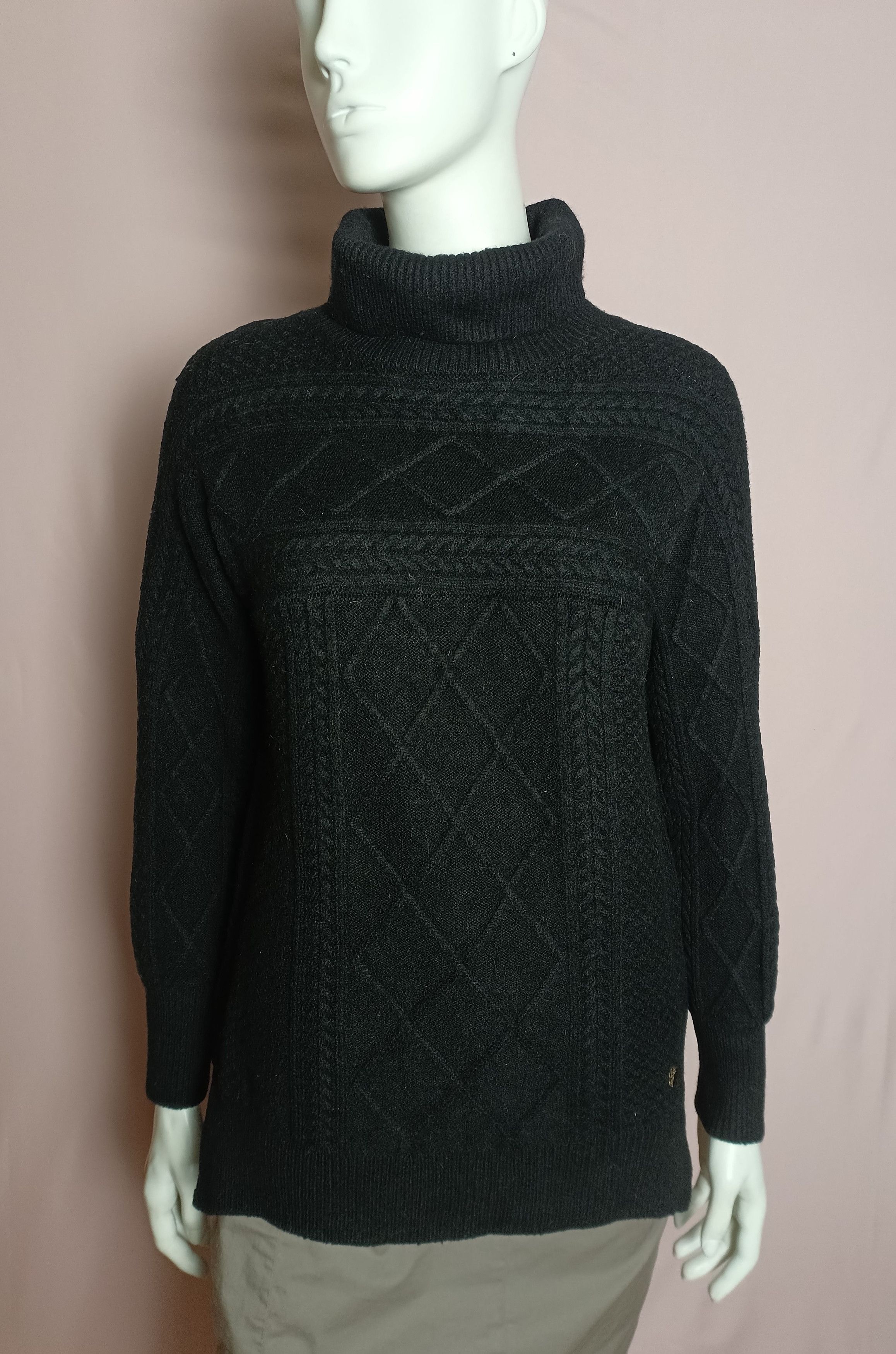 Versace Versace Collection Black Knit Turtleneck Sweater Size M / US 6-8 / IT 42-44 - 1 Thumbnail