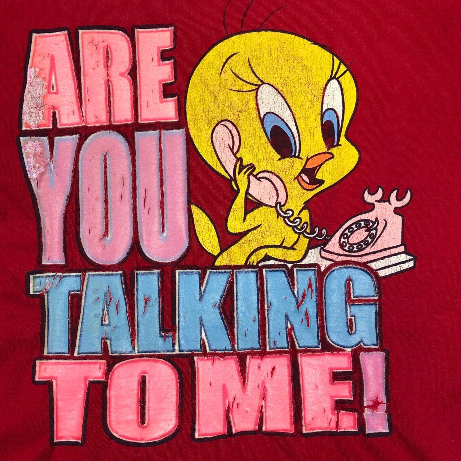 Vintage × Warner Bros Vintage 90s Looney Tunes Tweety Are You Talking To Me Tee Size US L / EU 52-54 / 3 - 2 Thumbnail