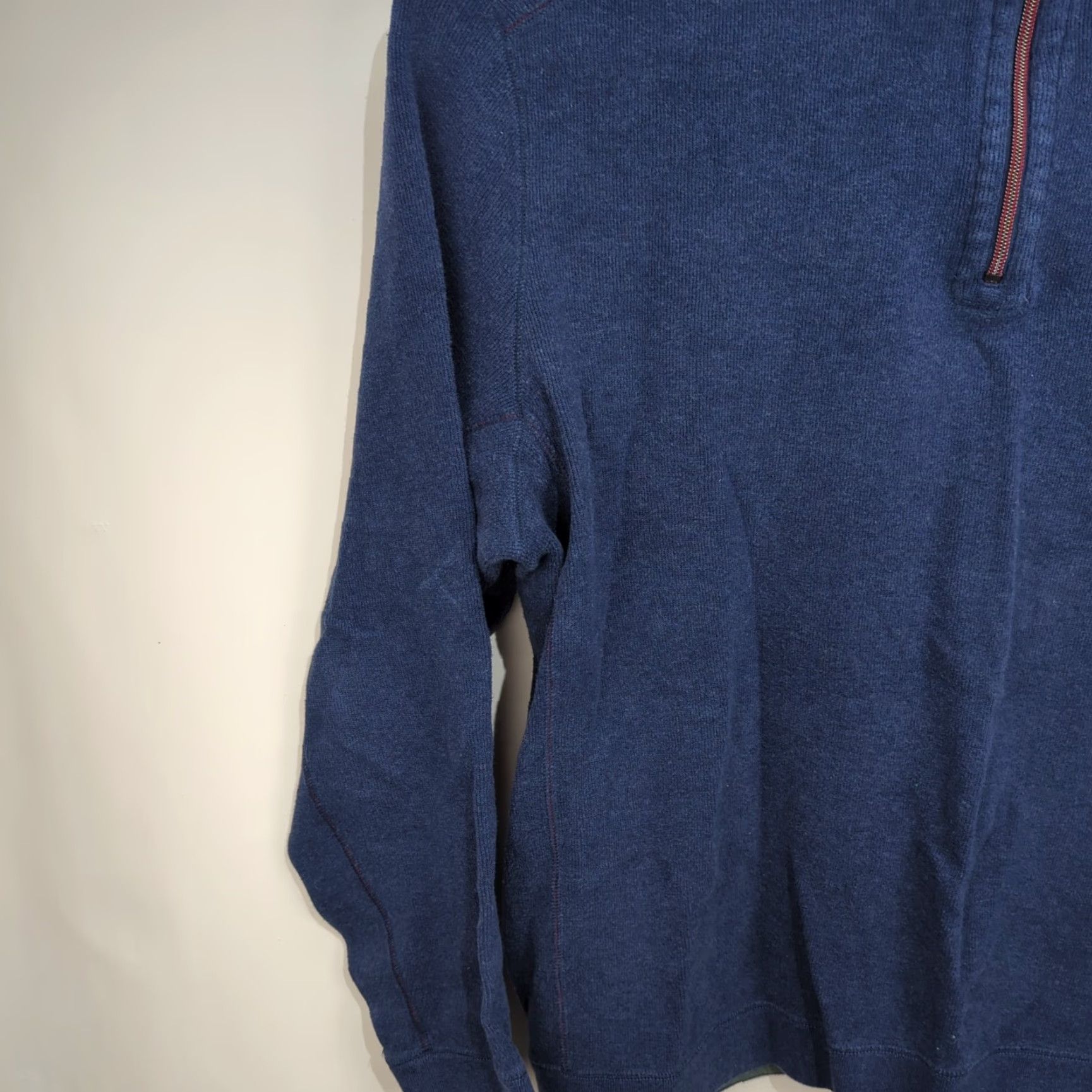 Tommy Bahama Tommy Bahama Reversible Sweater Mens XL 1/4 Zip Pullover Blue Green Embroidered Swordfish Logo Size US XL / EU 56 / 4 - 6 Thumbnail
