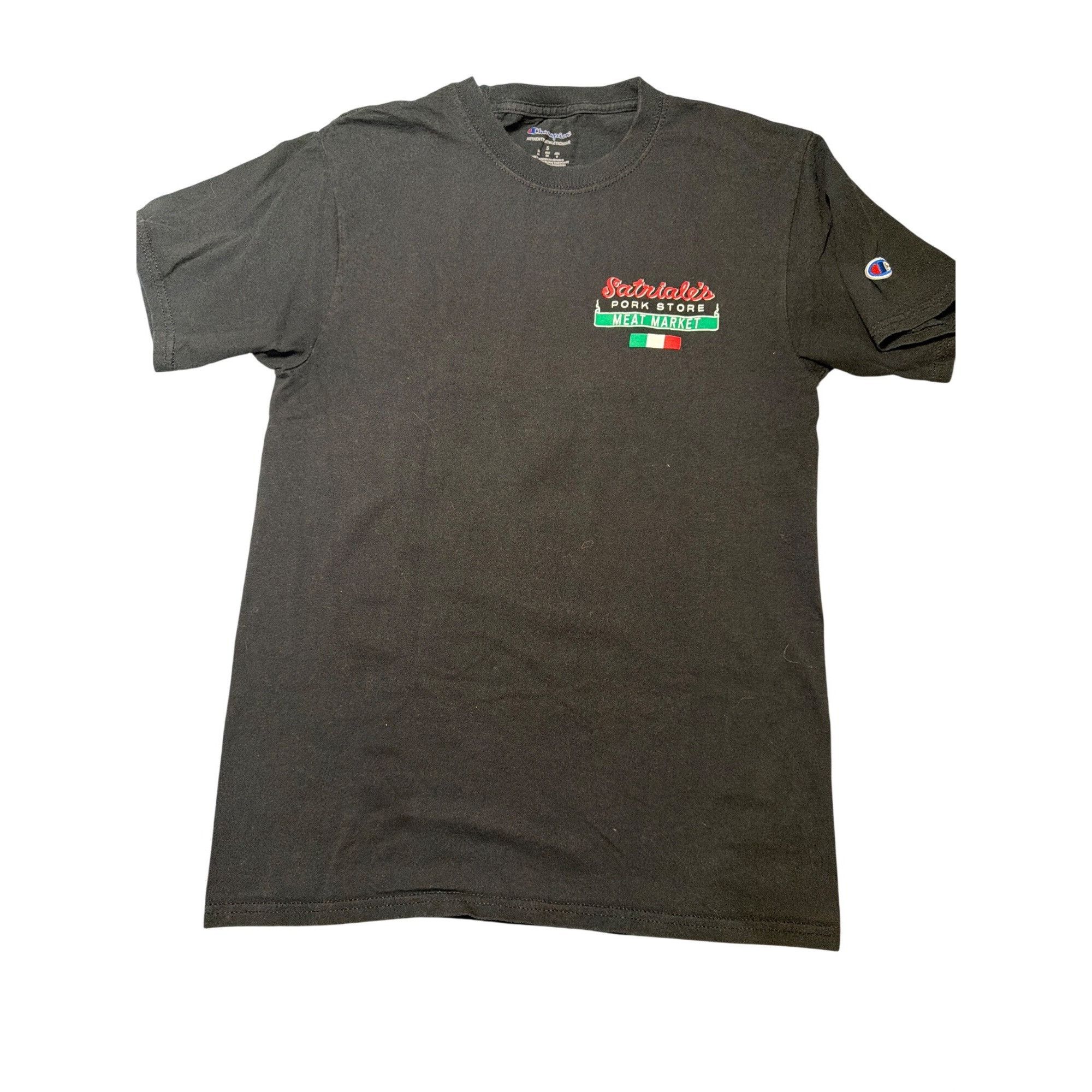 Champion Satriales Pork Store Meat Market Champion Black T Shirt Hog Size US S / EU 44-46 / 1 - 3 Thumbnail