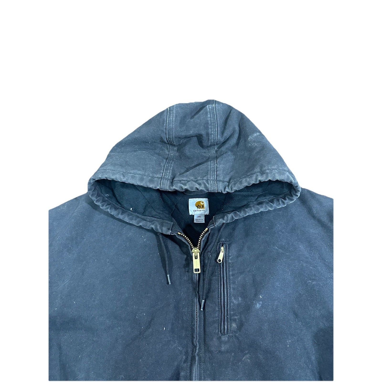 Carhartt Vintage Carhartt Active Jacket Mens Sz 3XL Black Canvas Hood Size US XXL / EU 58 / 5 - 3 Thumbnail