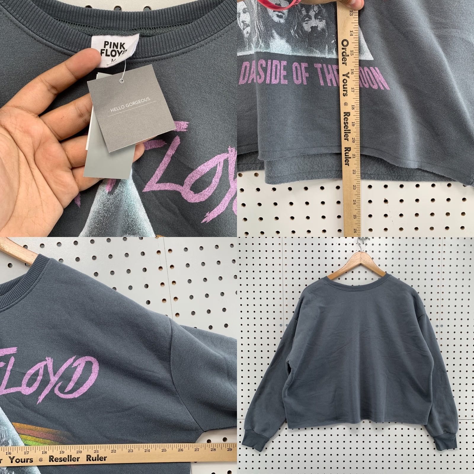 Vintage NEW Pink Floyd Crewneck Sweatshirt Gray Womens M Darkside Moon Music 27x21 Size M / US 6-8 / IT 42-44 - 9 Thumbnail