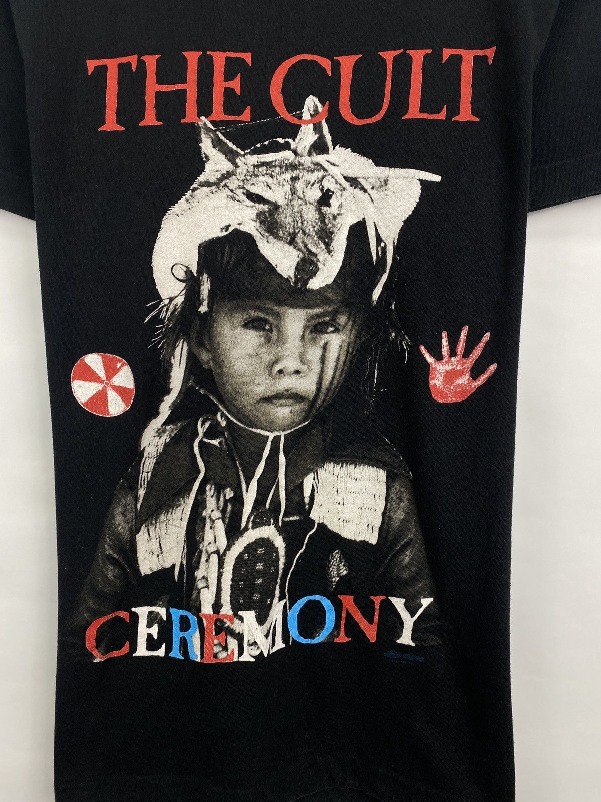 Band Tees × Vintage Vintage 1991 The CULT Ceremony Band Tour Promo T-Shirt Rare Size US M / EU 48-50 / 2 - 4 Thumbnail